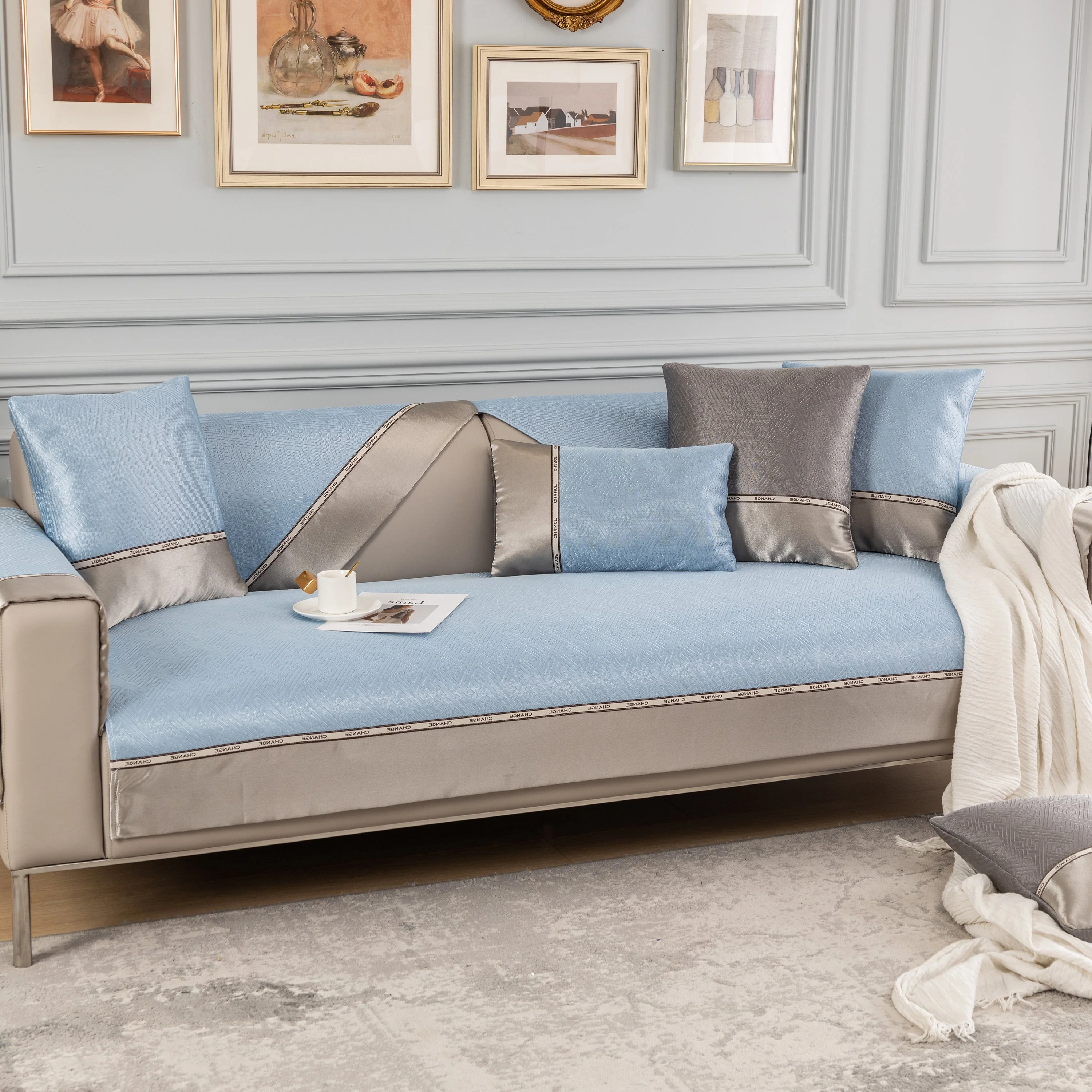 Non-Slip Universal Sofa Covers for Sectional Couch and Couch Cushions - Sofa Slipcovers for Dogs and Pets - Image 14