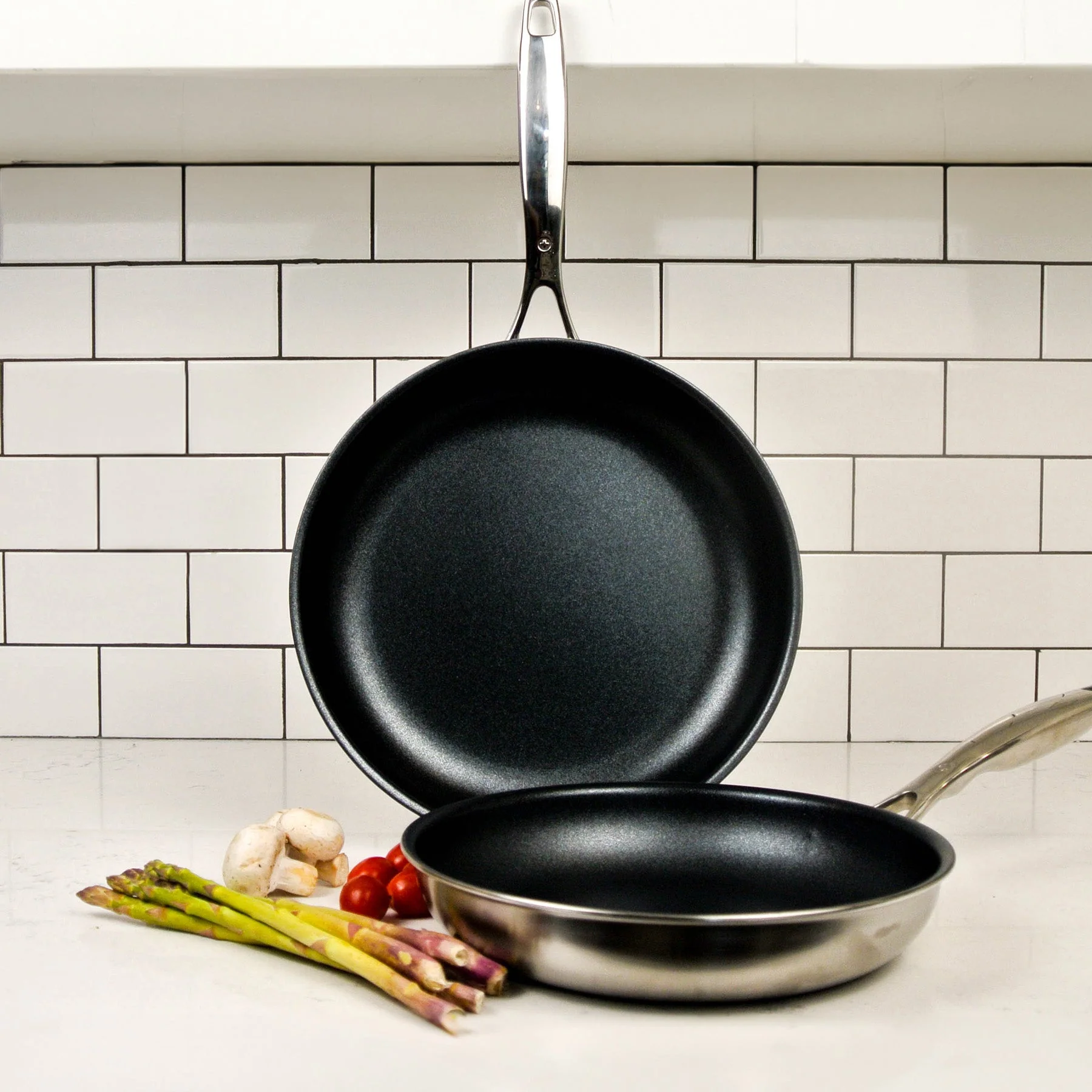Nonstick Clad Fry Pan 2-Piece Set - Induction - Image 2