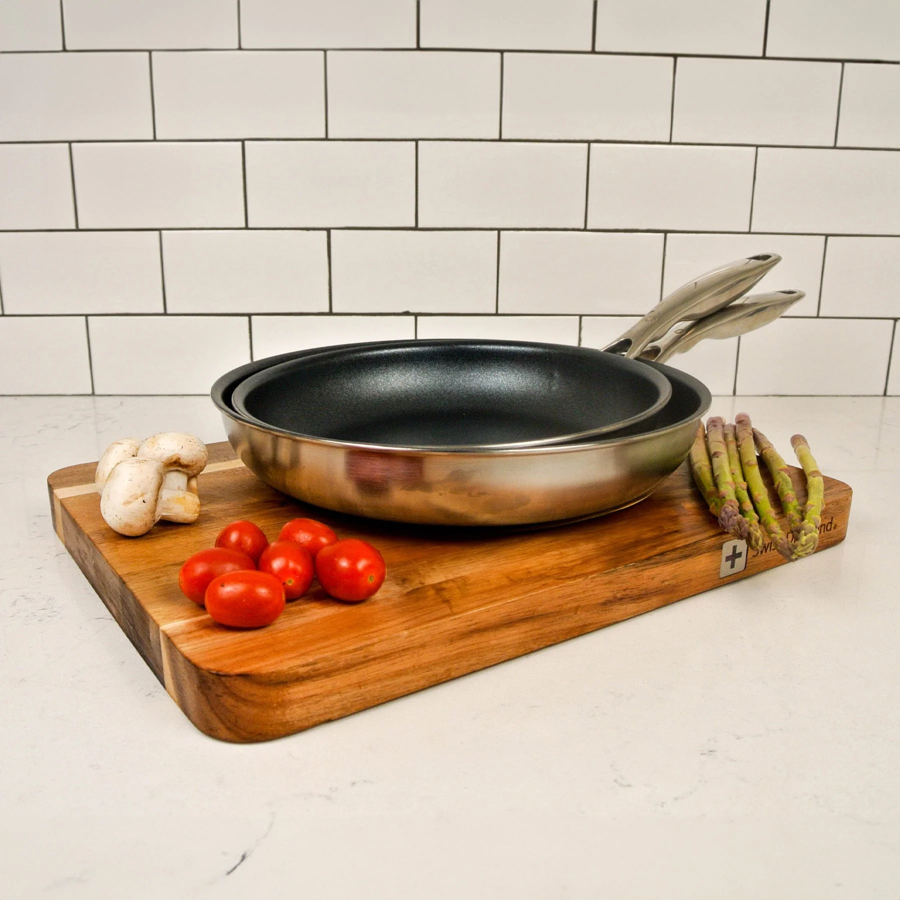 Nonstick Clad Fry Pan 2-Piece Set - Induction - Image 3