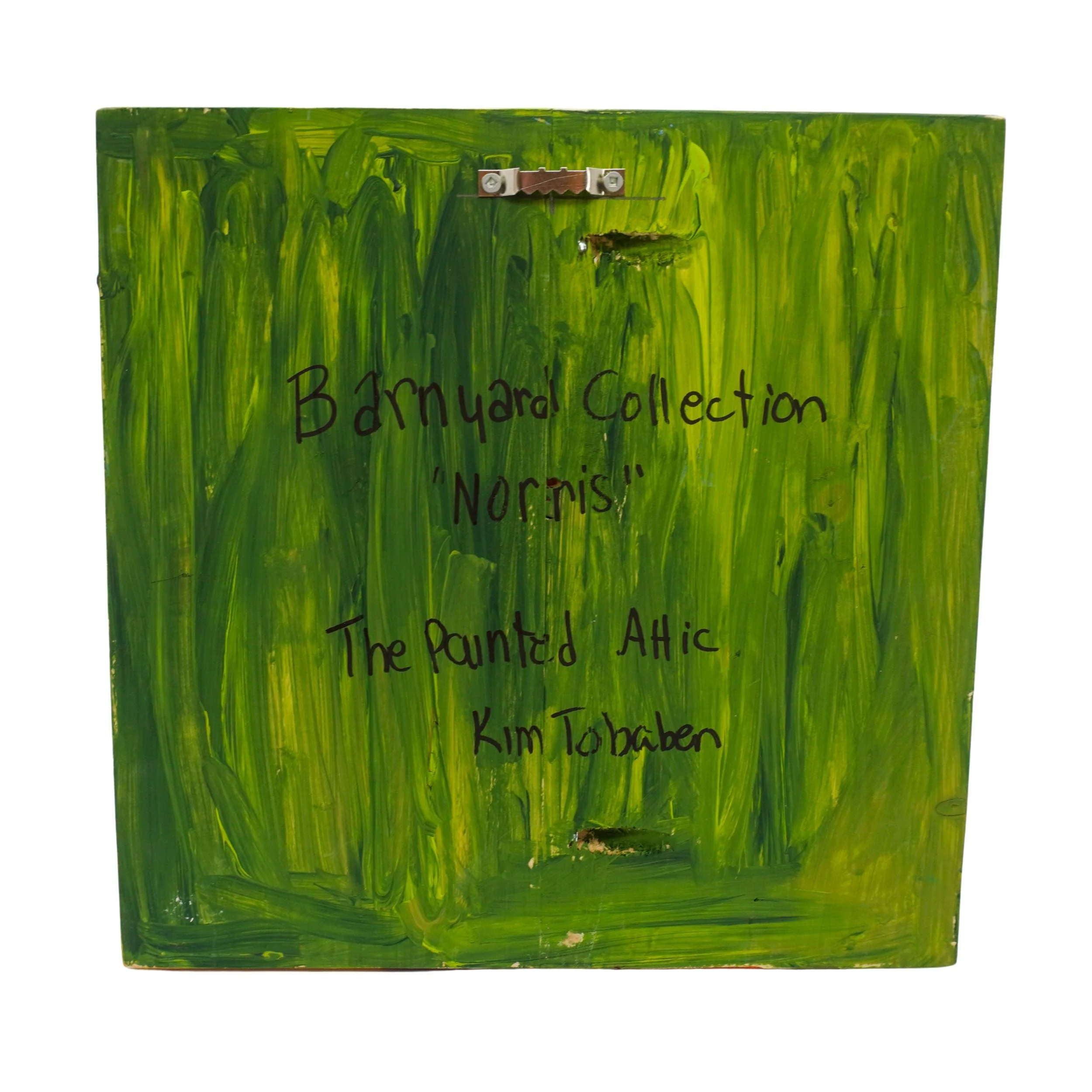 Norris The Rooster | 11 X 11 | Old Wood Canvas | The Painted Attic - Image 3
