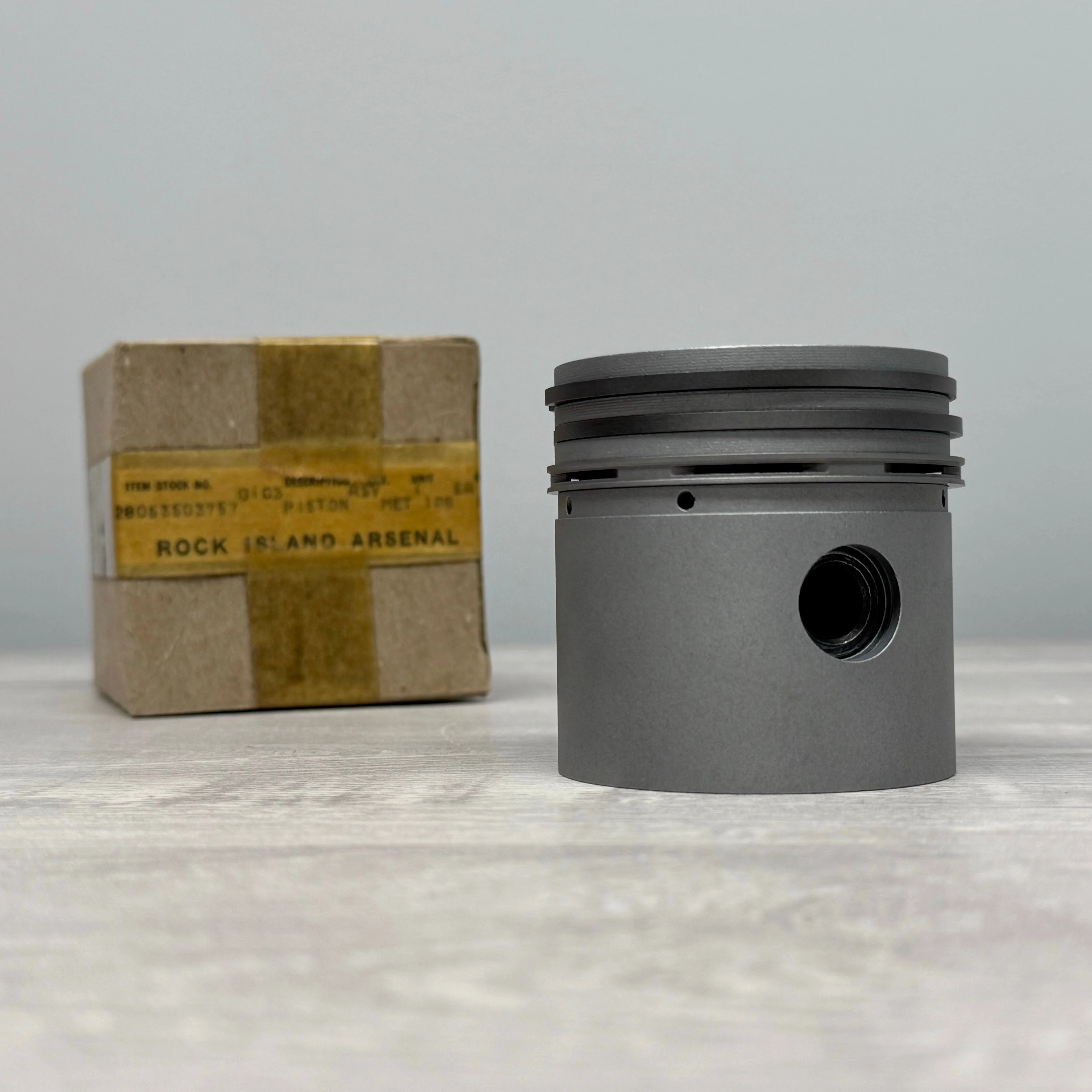 NOS 1950s WWII M3 M5 Stuart Light Tank Auxiliary Generator Piston + Original Box - Image 2