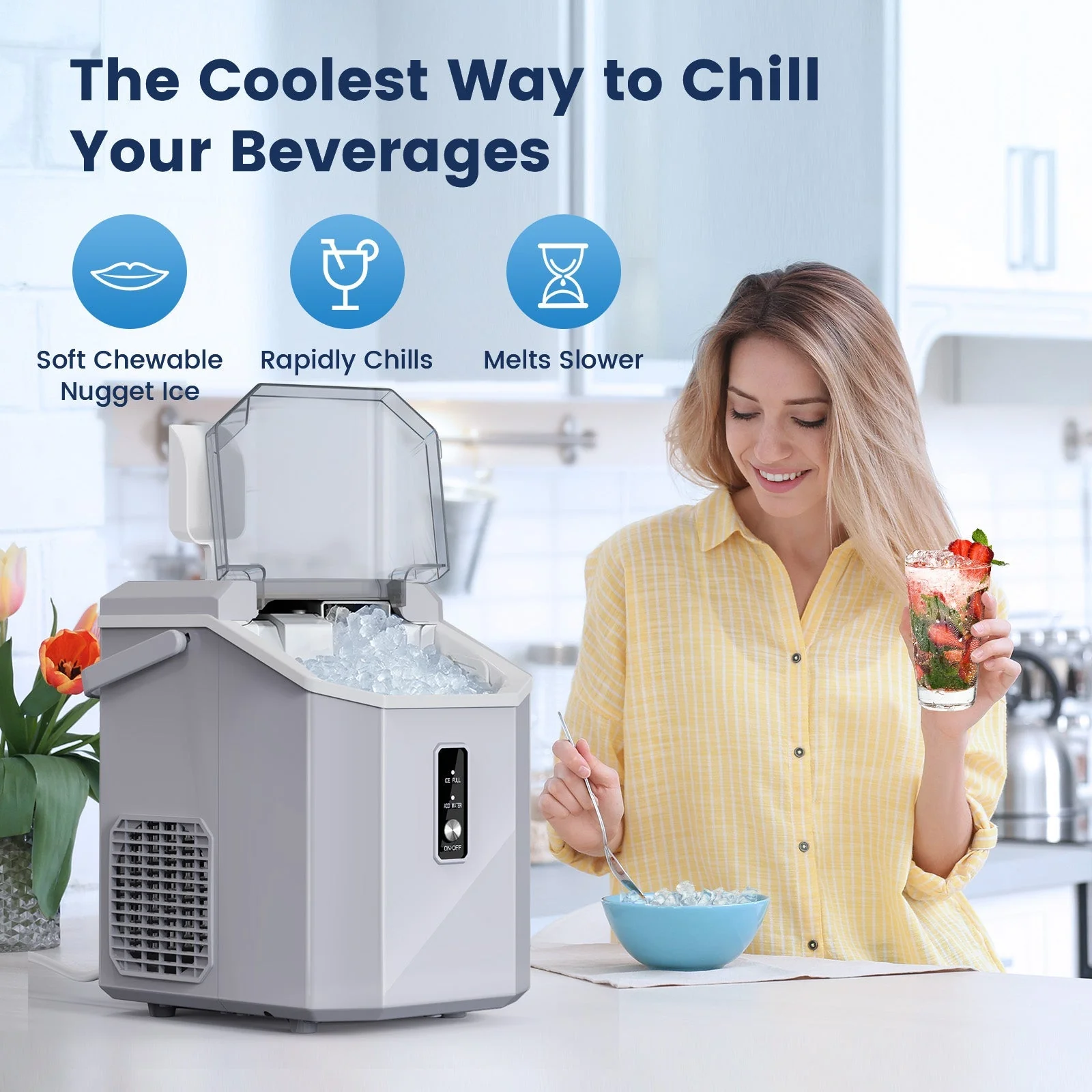 Nugget Pebble Ice Maker Countertop Z5815NA - Image 10