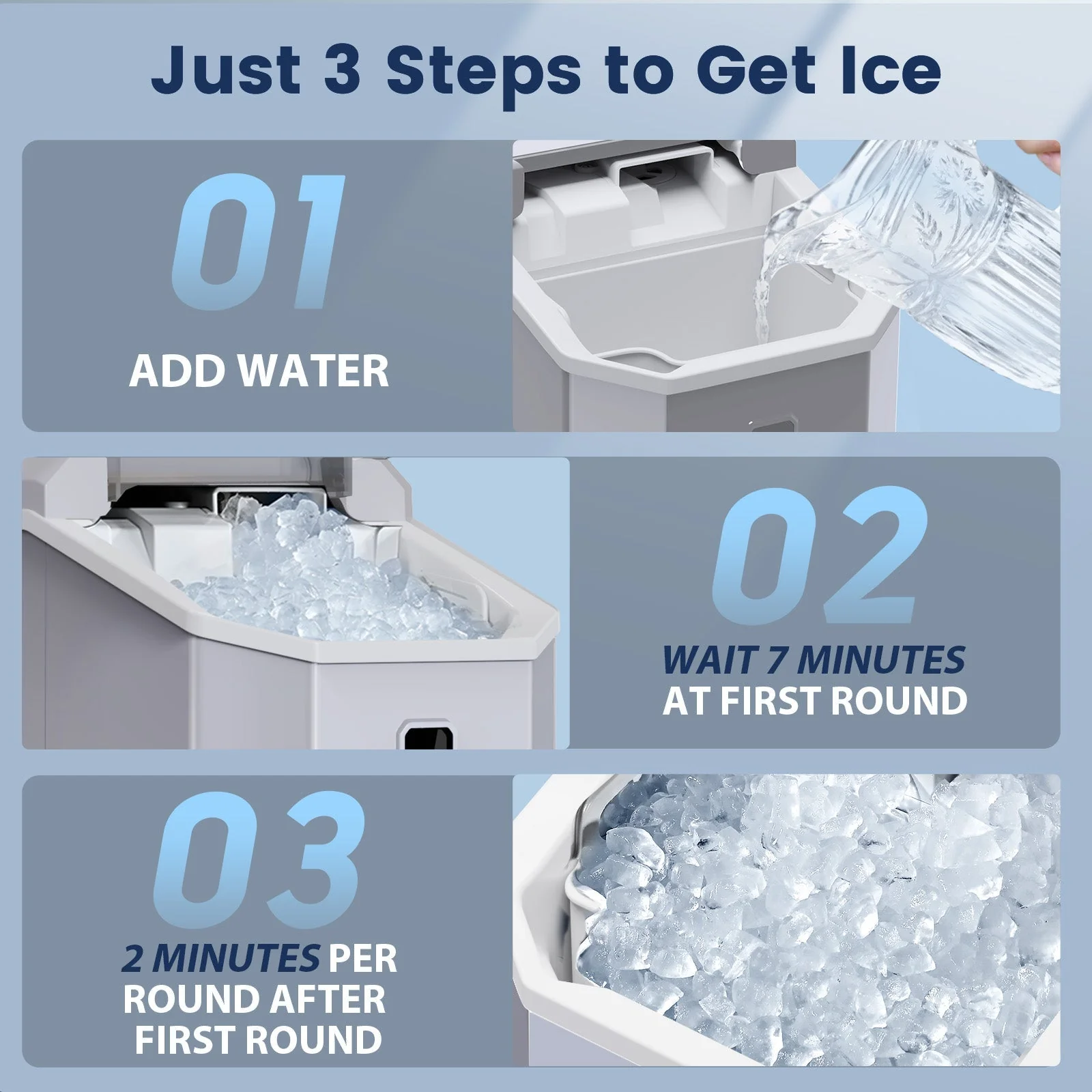 Nugget Pebble Ice Maker Countertop Z5815NA - Image 13