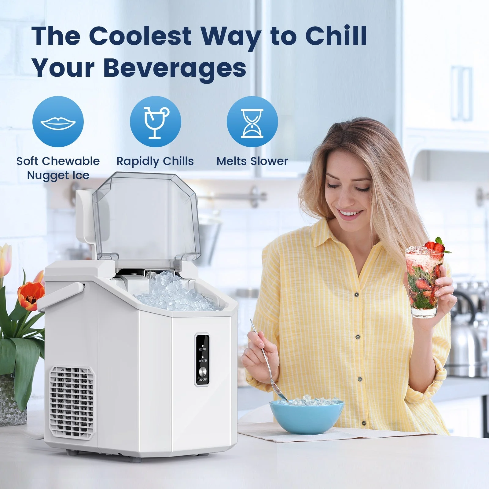 Nugget Pebble Ice Maker Countertop Z5815NA - Image 18