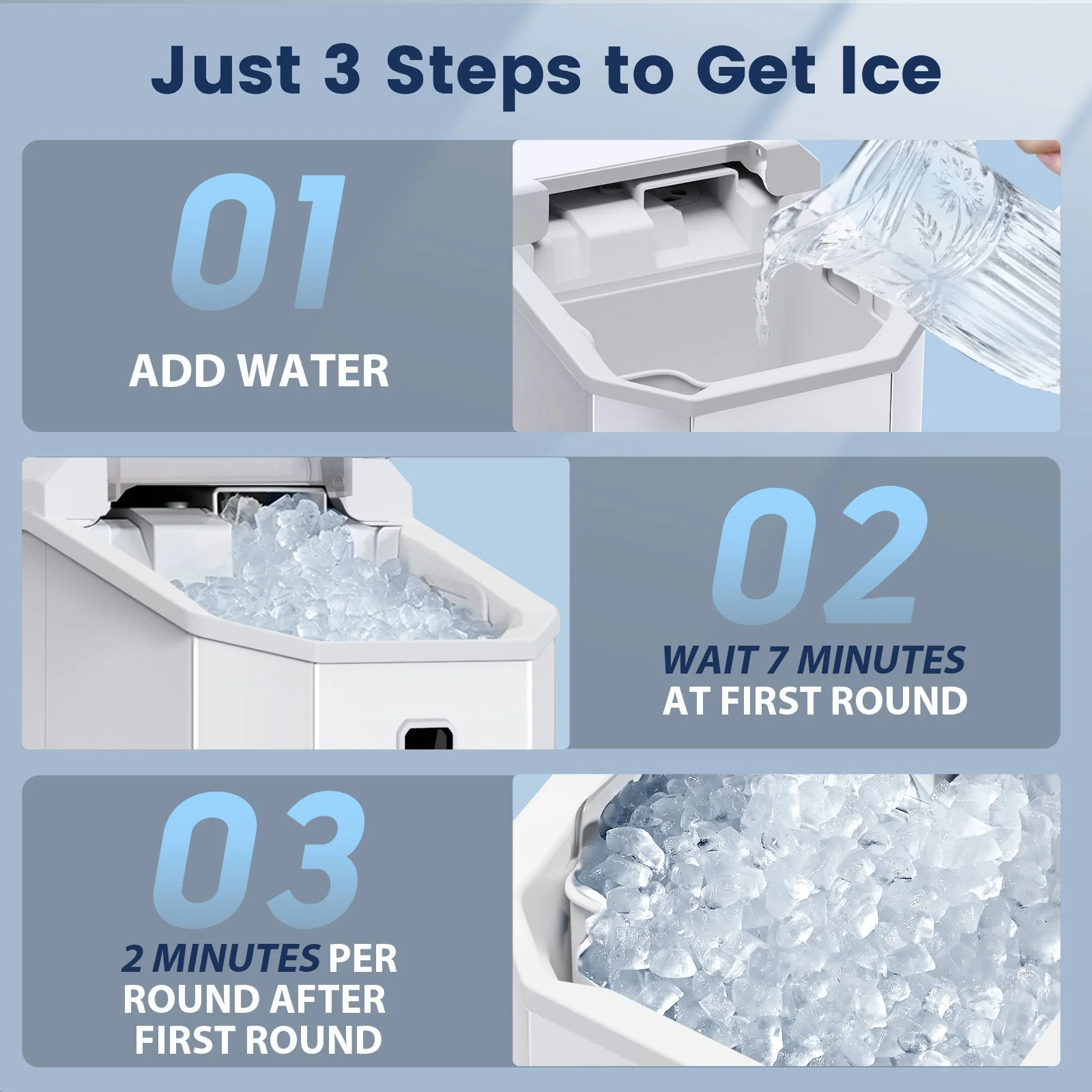 Nugget Pebble Ice Maker Countertop Z5815NA - Image 21