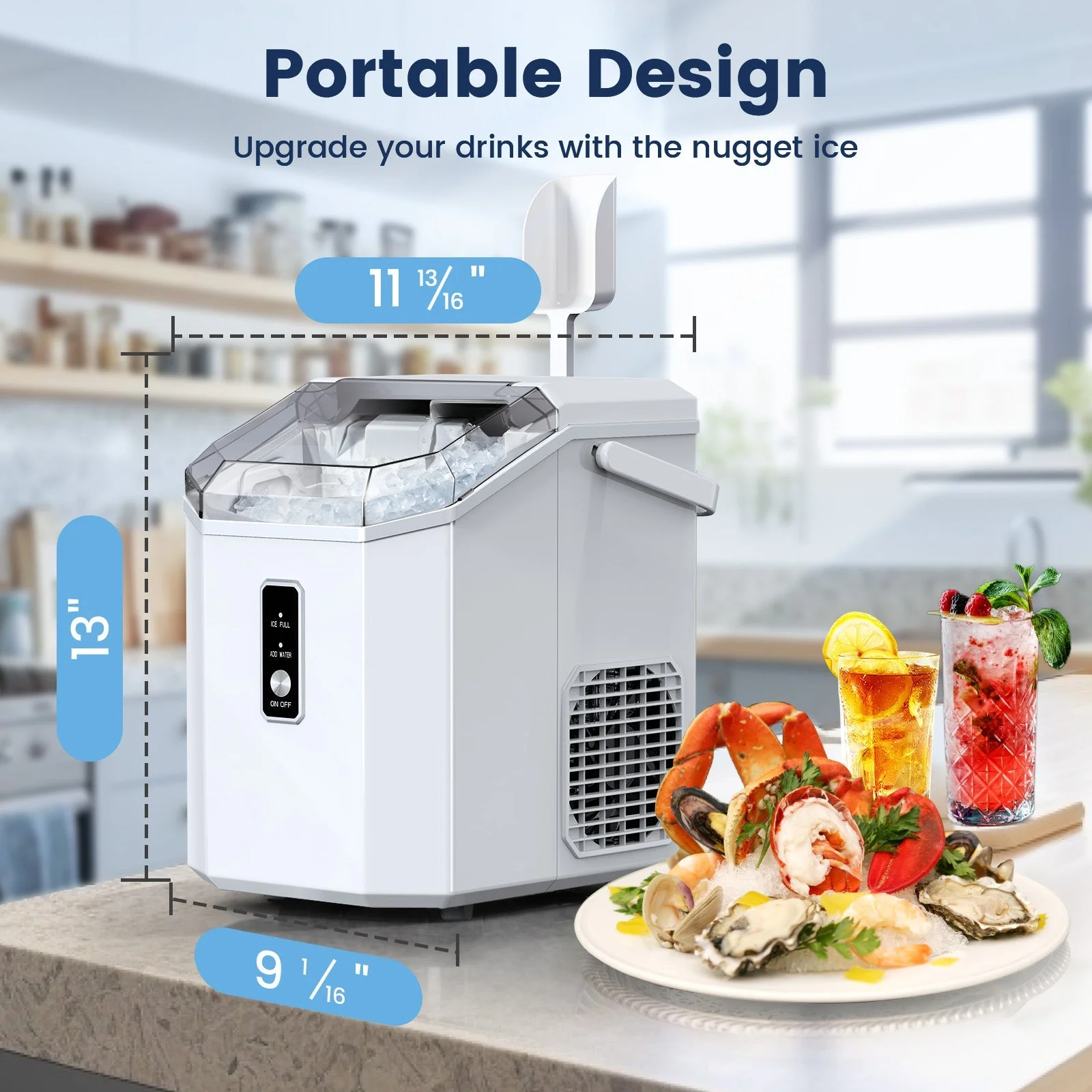 Nugget Pebble Ice Maker Countertop Z5815NA - Image 24
