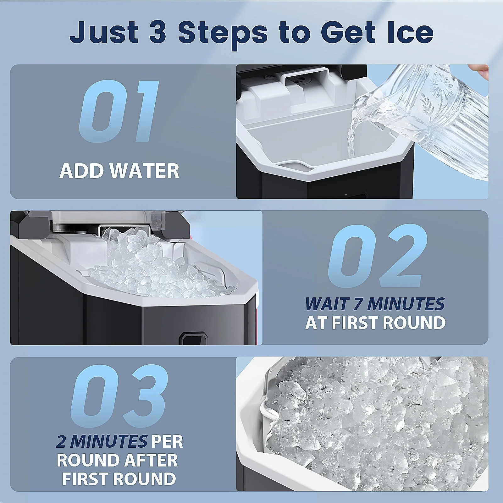 Nugget Pebble Ice Maker Countertop Z5815NA - Image 5