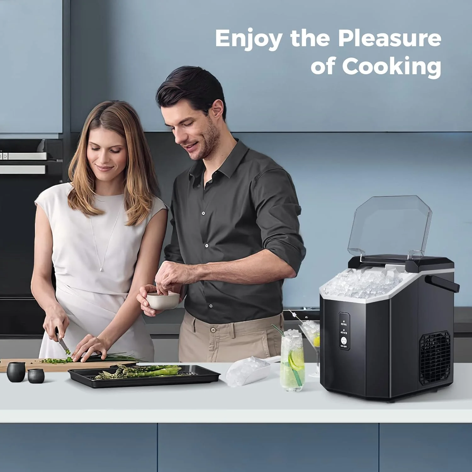 Nugget Pebble Ice Maker Countertop Z5815NA - Image 7