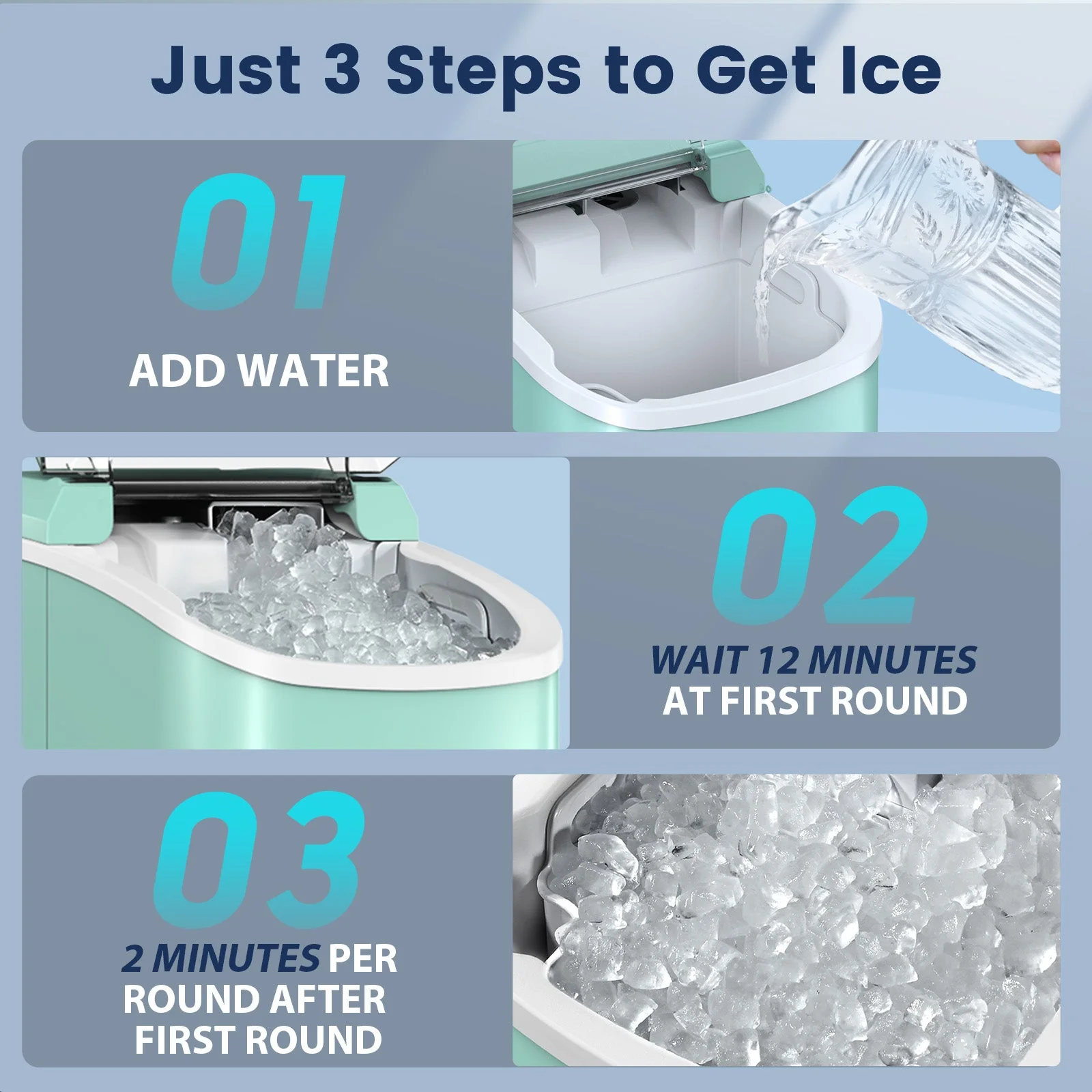 Nugget Pebble Ice Maker Countertop Z5815NH - Image 19