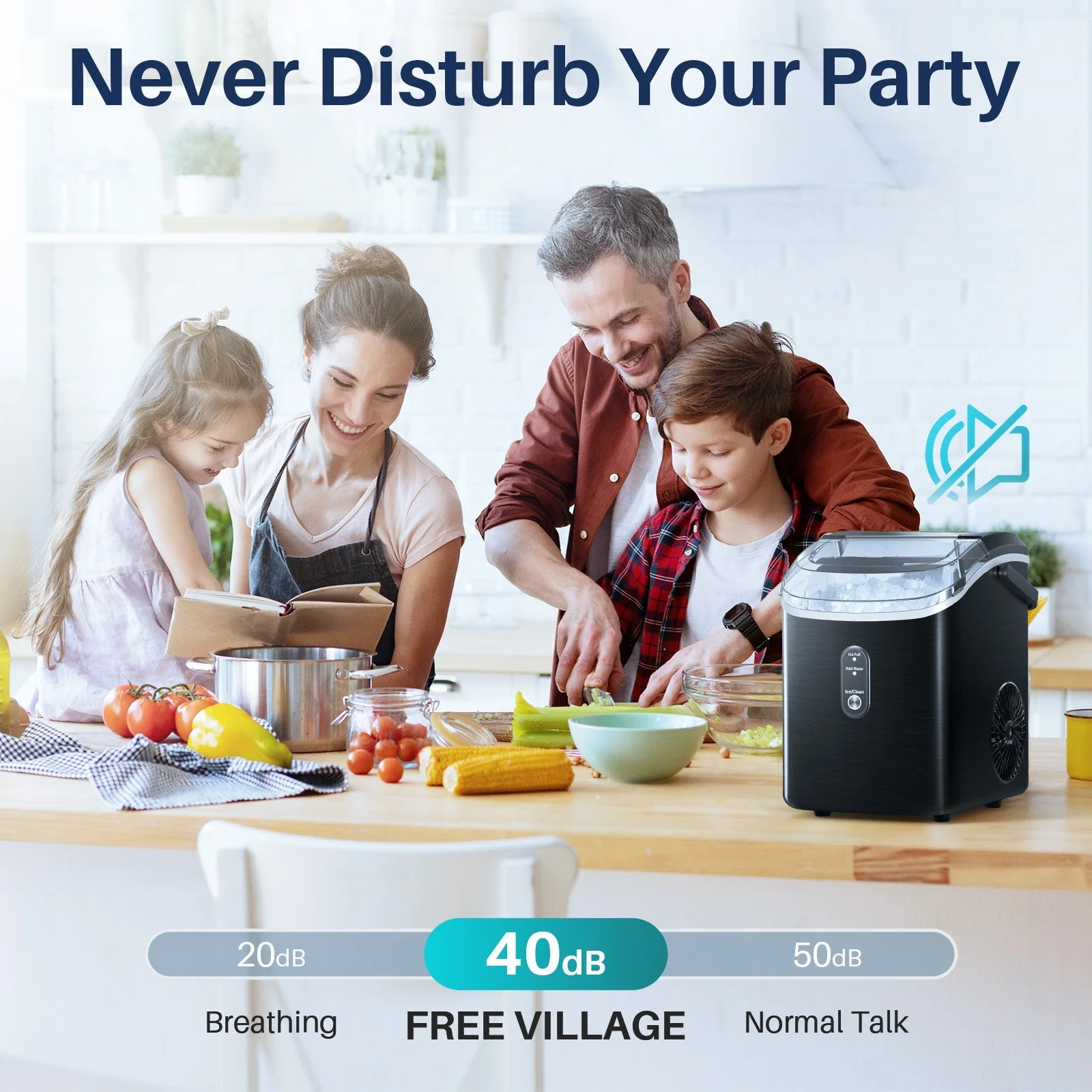 Nugget Pebble Ice Maker Countertop Z5815NH - Image 8