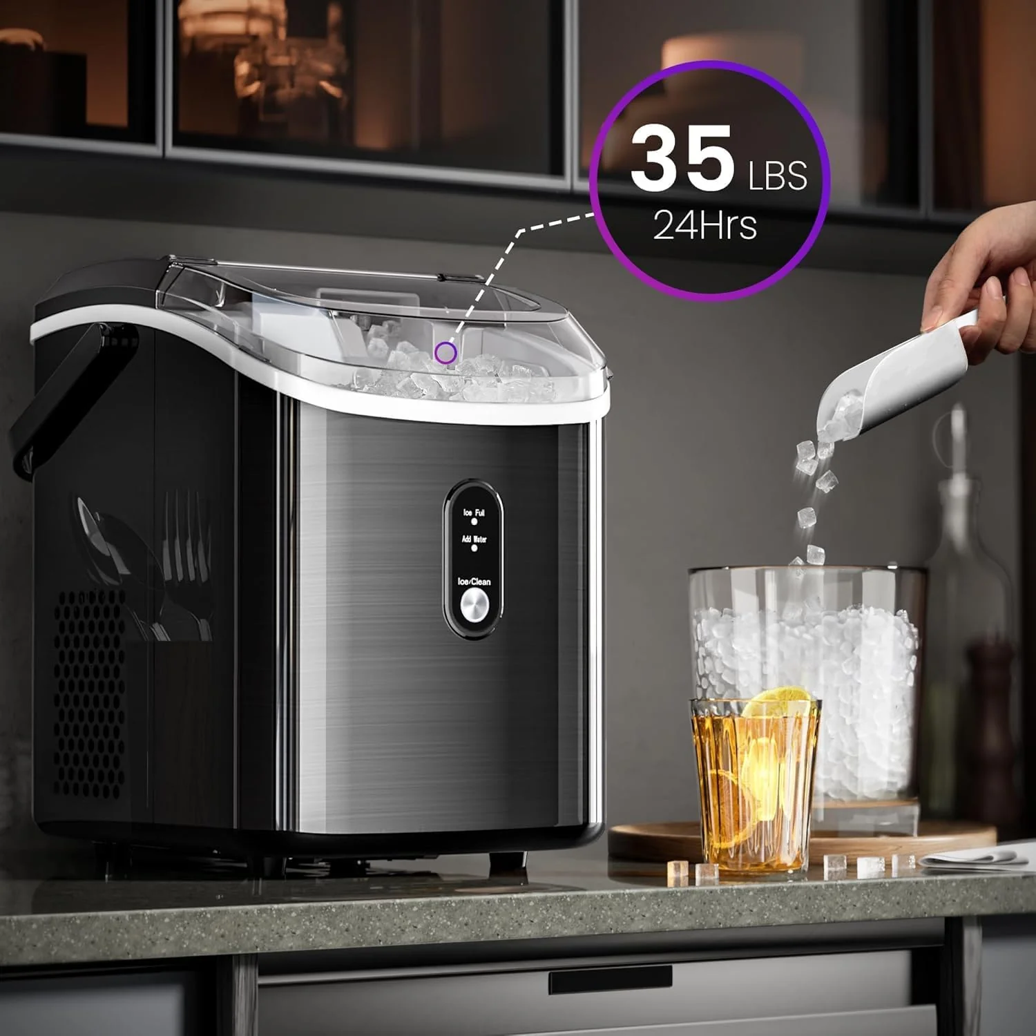 Nugget Sonic Ice Maker Stainless Steel Z5815SNH - Image 2