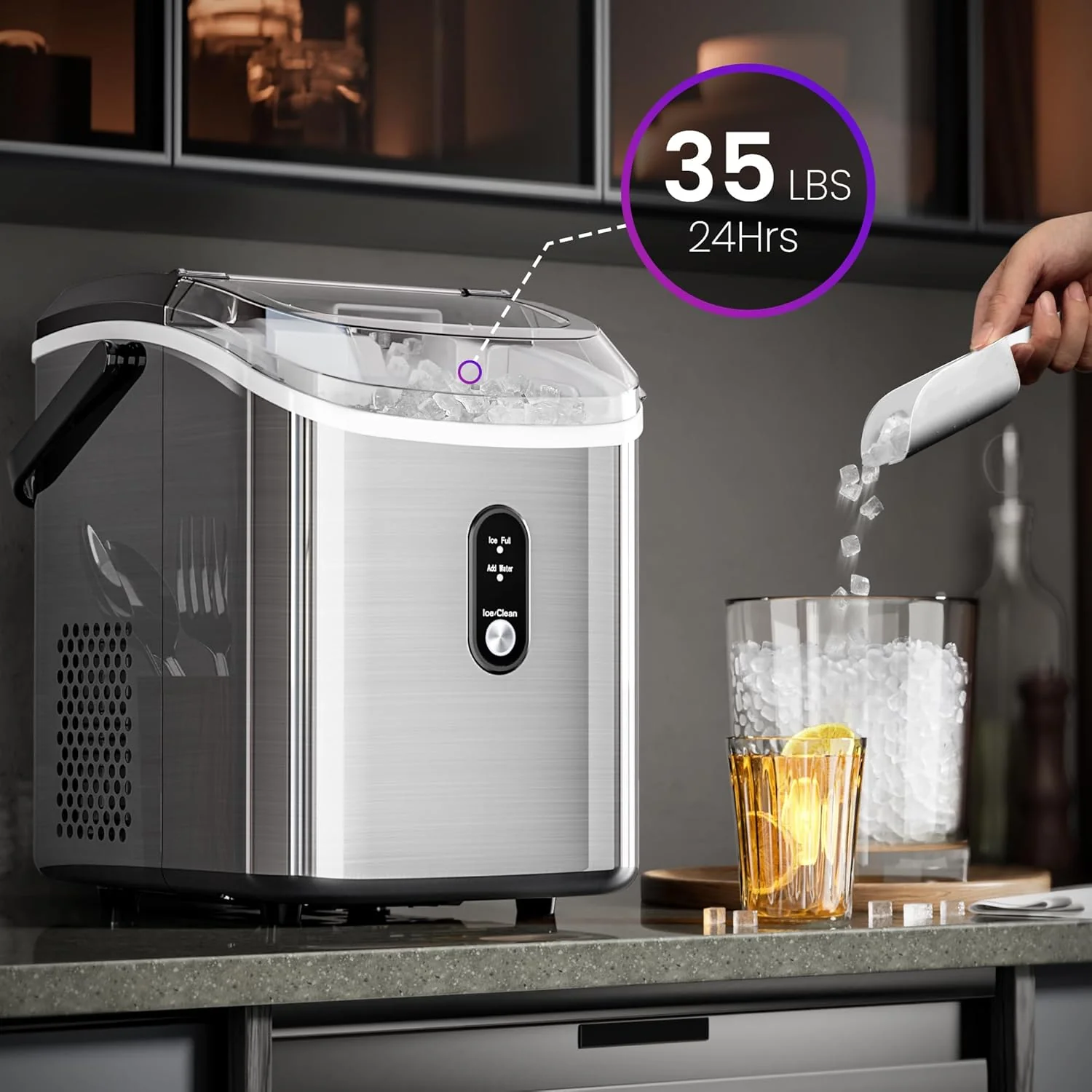 Nugget Sonic Ice Maker Stainless Steel Z5815SNH - Image 9