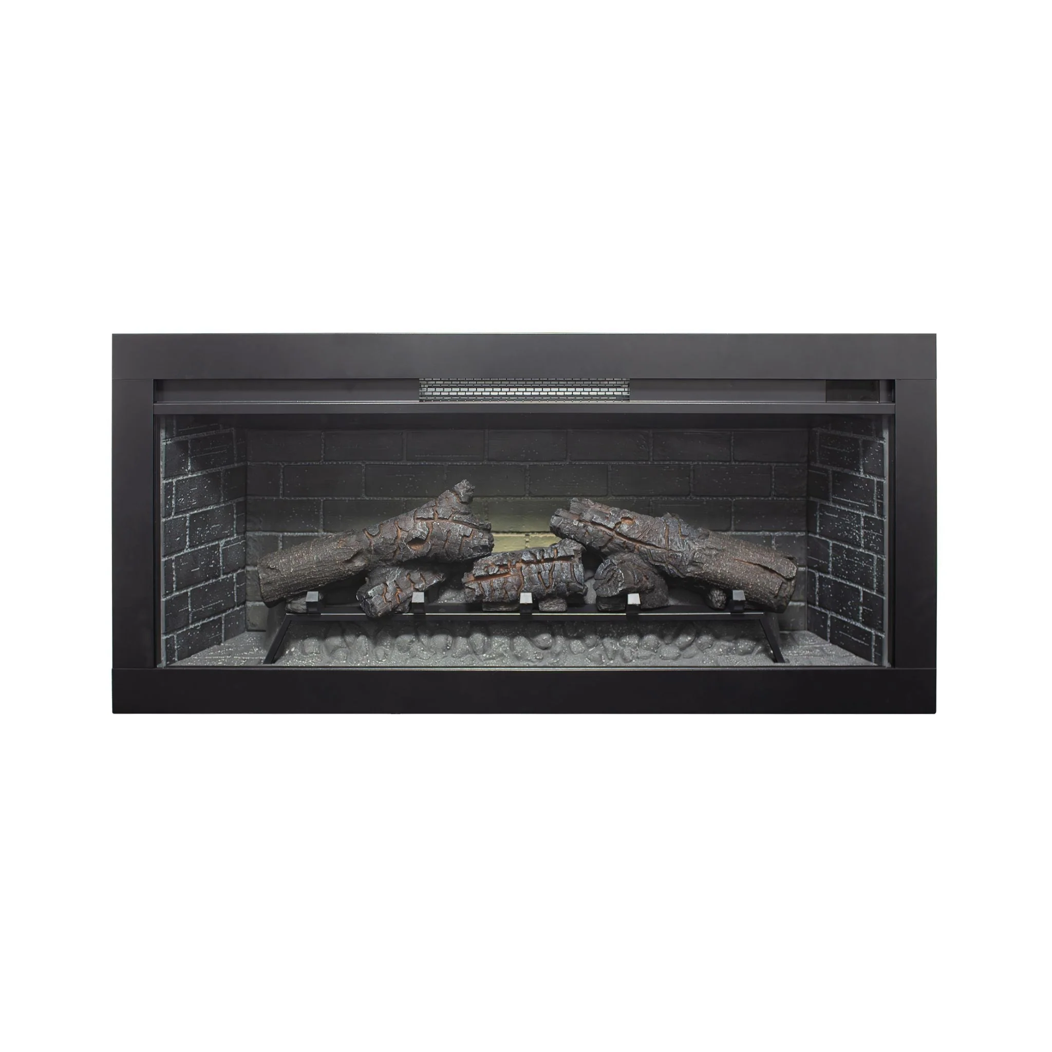 Nuvia 36-Inch Electric Antique Black Touch Panel Infrared Fireplace Insert With Removable Trim Kit (SAK84610) - Image 7