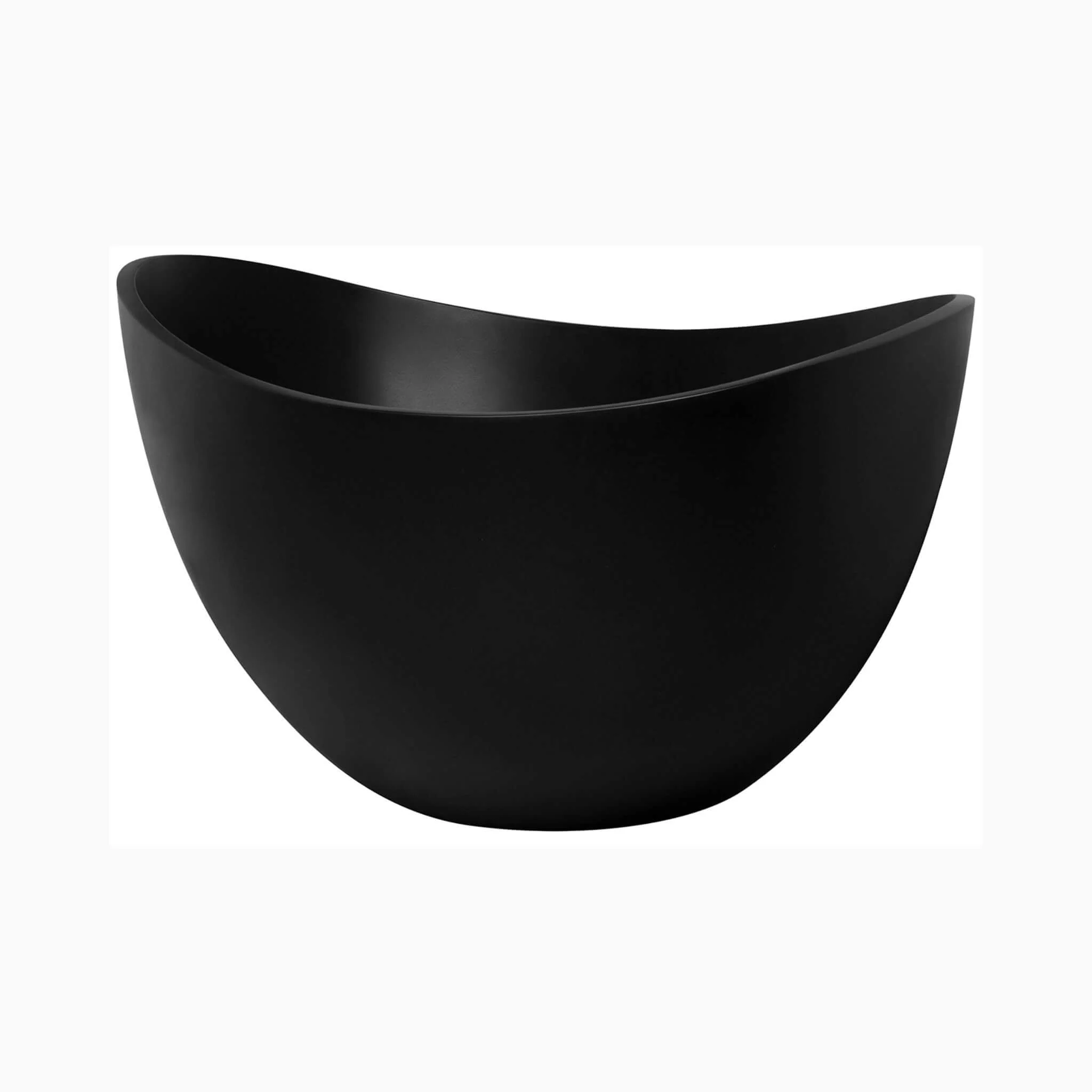 Nuvia 63-Inch Modern Freestanding Single-Piece Matte Black Finish Stone Resin Bathtub (SAK69041) - Image 7