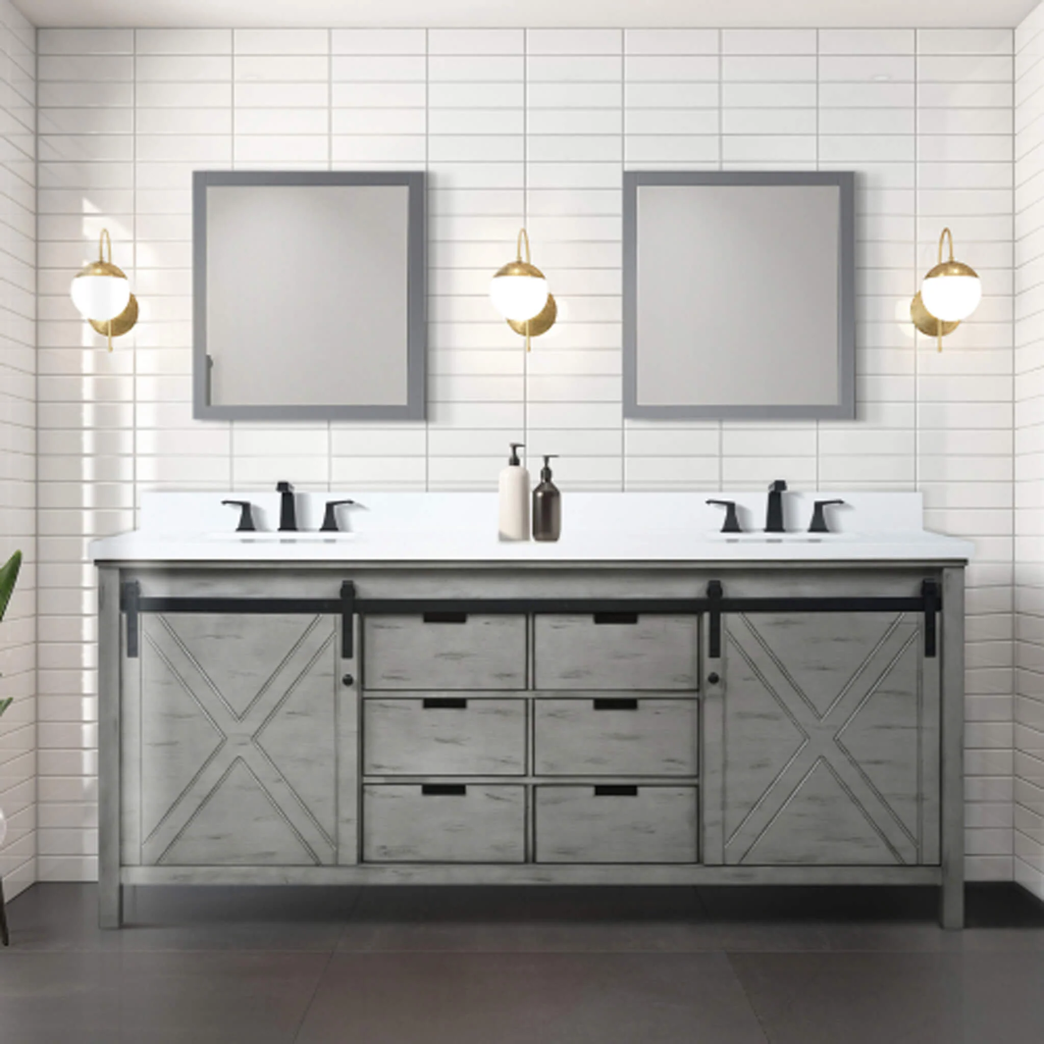 Nuvia 80-Inch Fully Assembled Double Bath Vanity With Soft Close Cabinets [No Countertop] (SAK53904) - Image 13