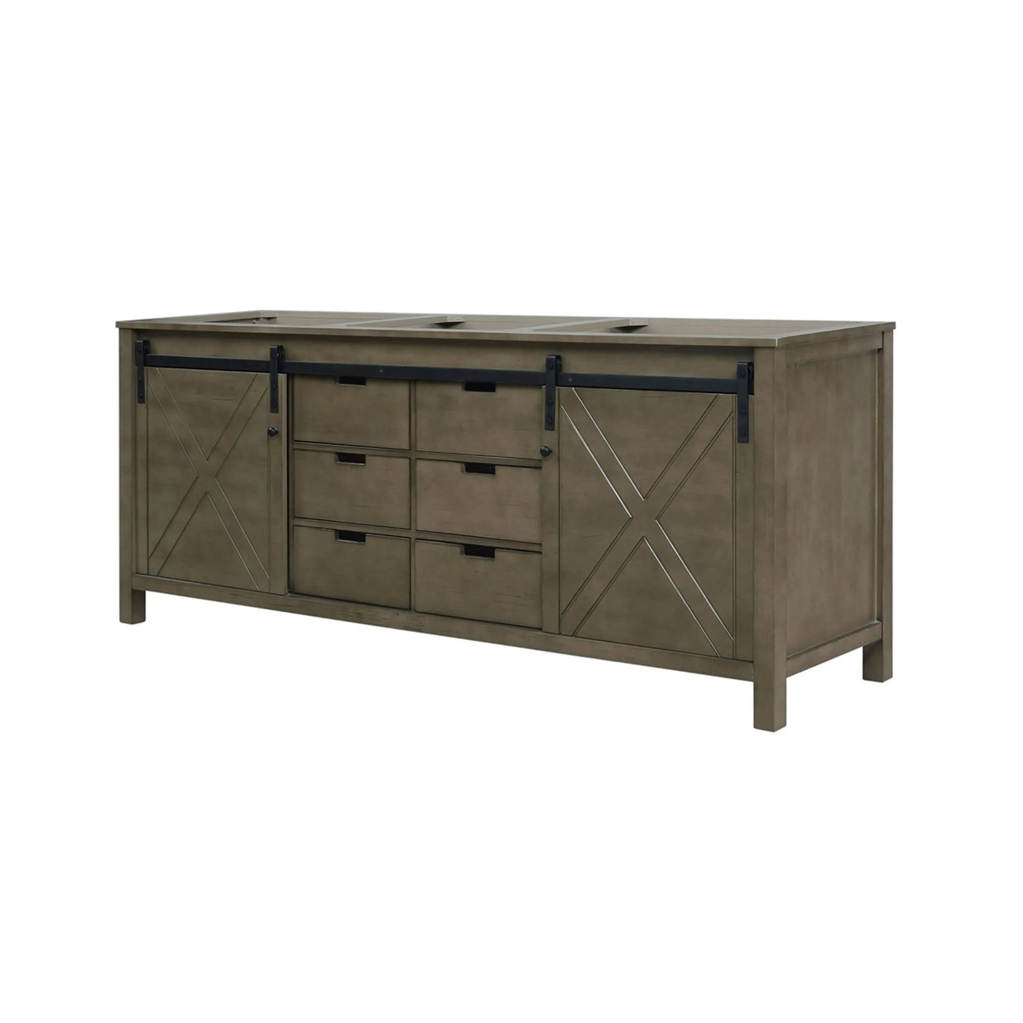 Nuvia 80-Inch Fully Assembled Double Bath Vanity With Soft Close Cabinets [No Countertop] (SAK53904) - Image 4