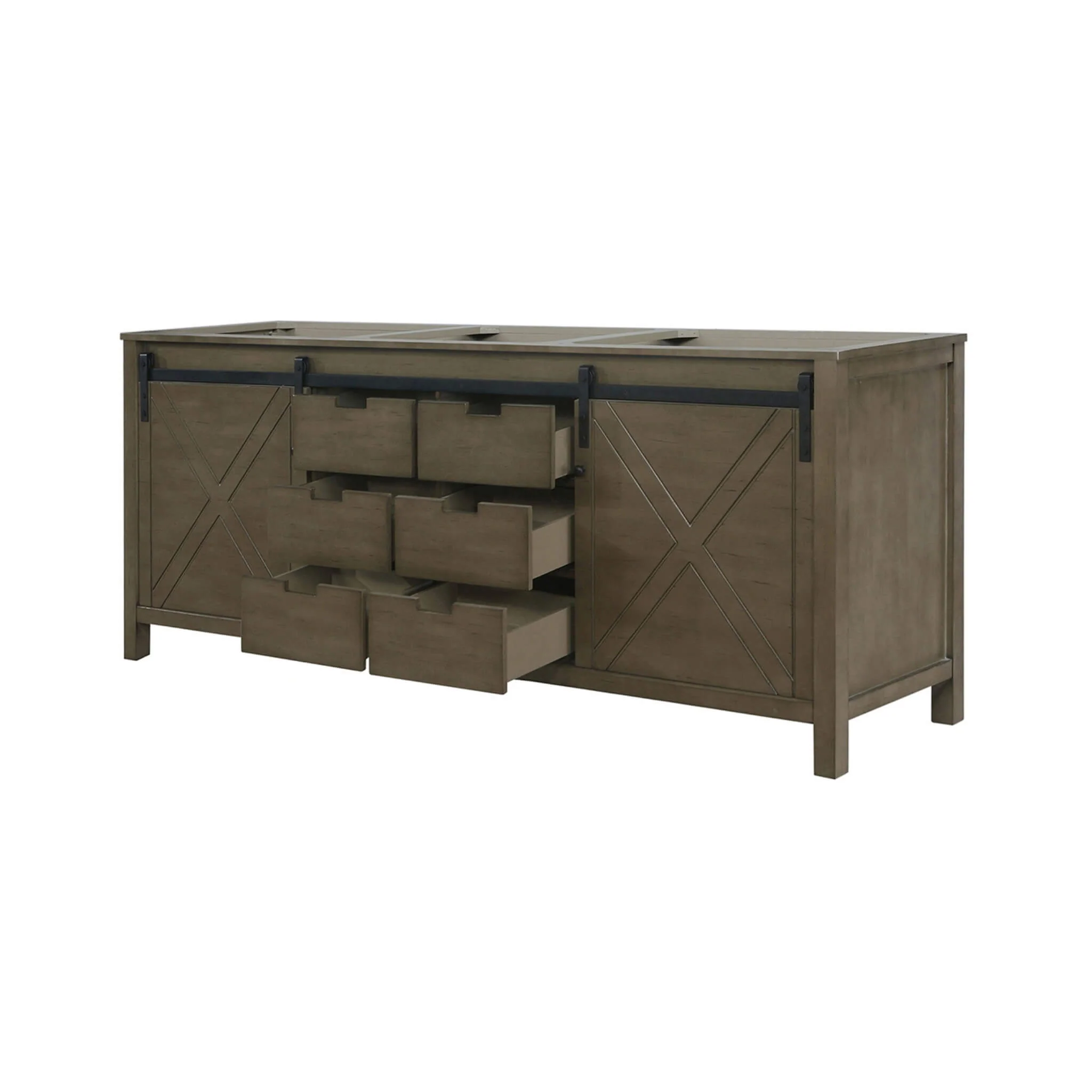 Nuvia 80-Inch Fully Assembled Double Bath Vanity With Soft Close Cabinets [No Countertop] (SAK53904) - Image 5
