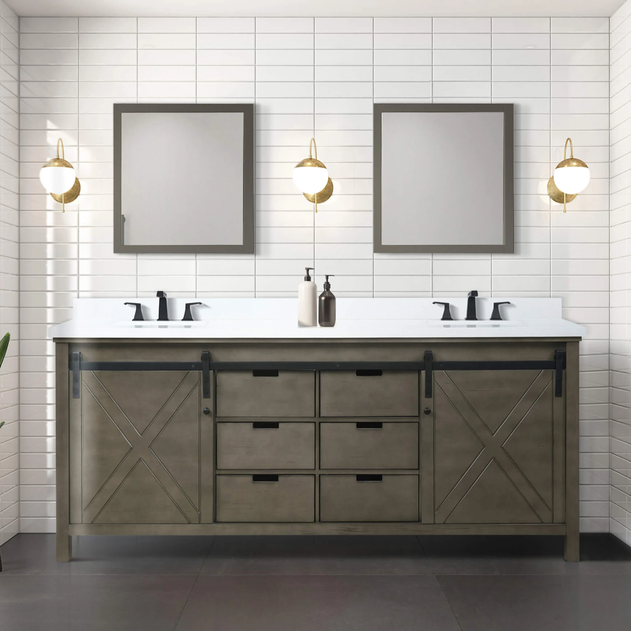 Nuvia 80-Inch Fully Assembled Double Bath Vanity With Soft Close Cabinets [No Countertop] (SAK53904) - Image 7