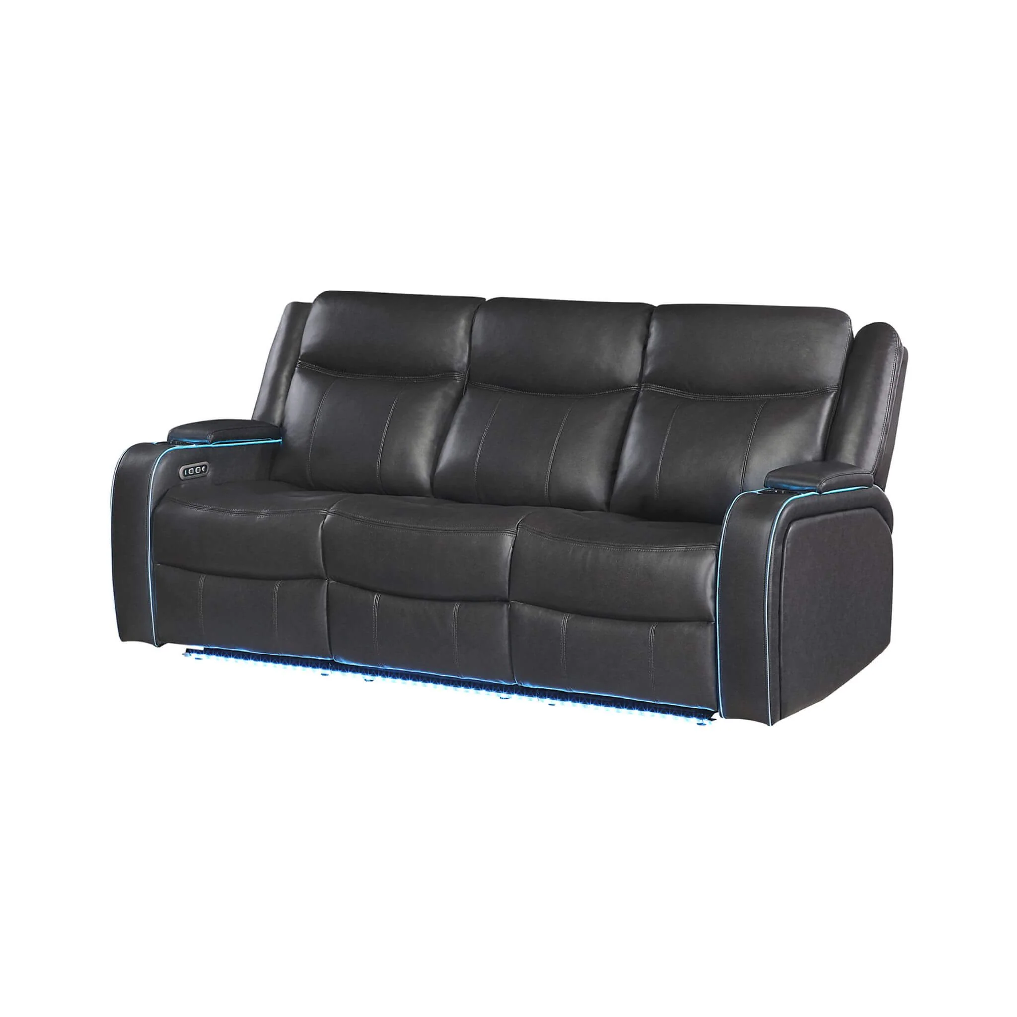 Nuvia Luxury 84-Inch Home Theater Power Reclining Sofa With LED Lights And Power Headrest (SAK83195) - Image 4