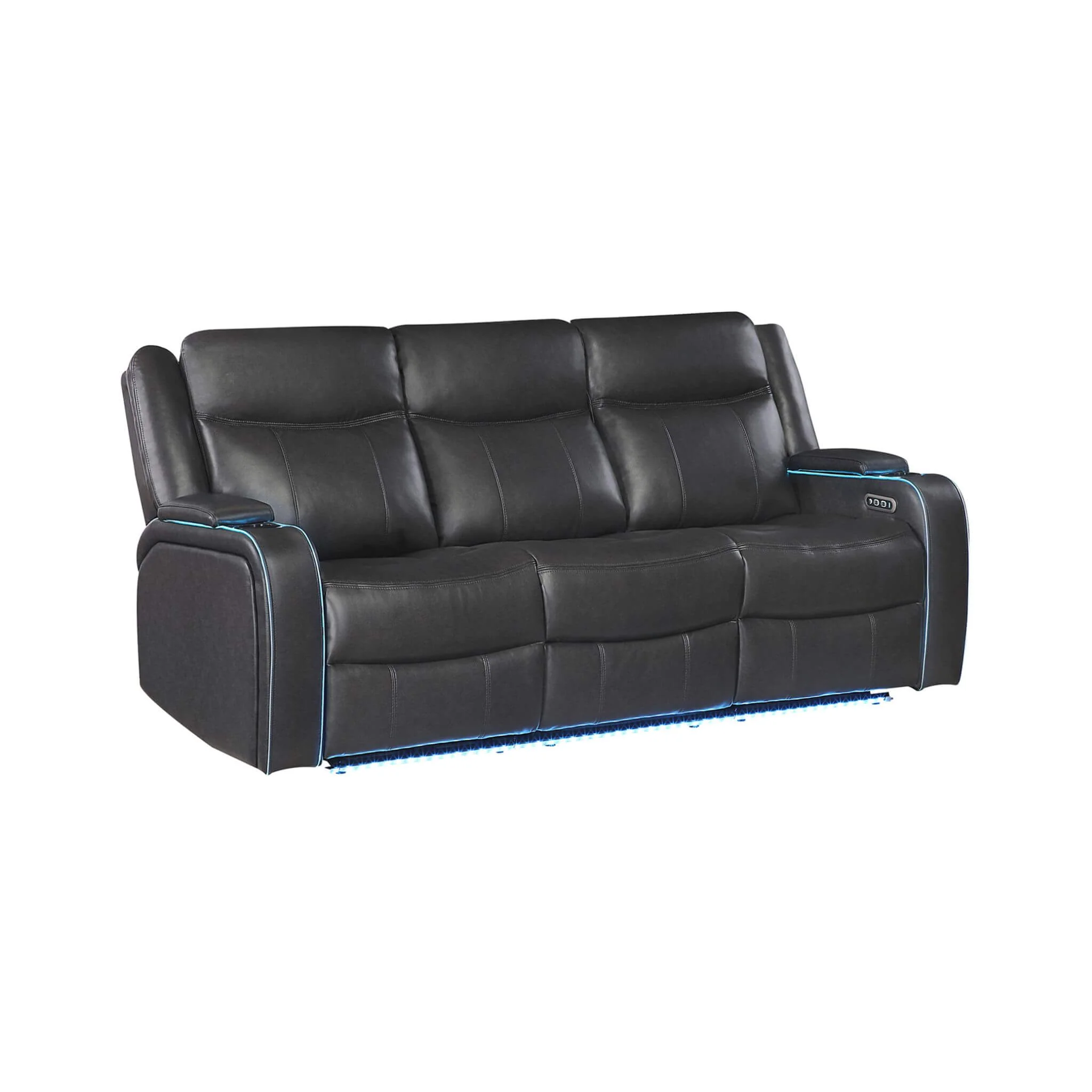 Nuvia Luxury 84-Inch Home Theater Power Reclining Sofa With LED Lights And Power Headrest (SAK83195) - Image 9