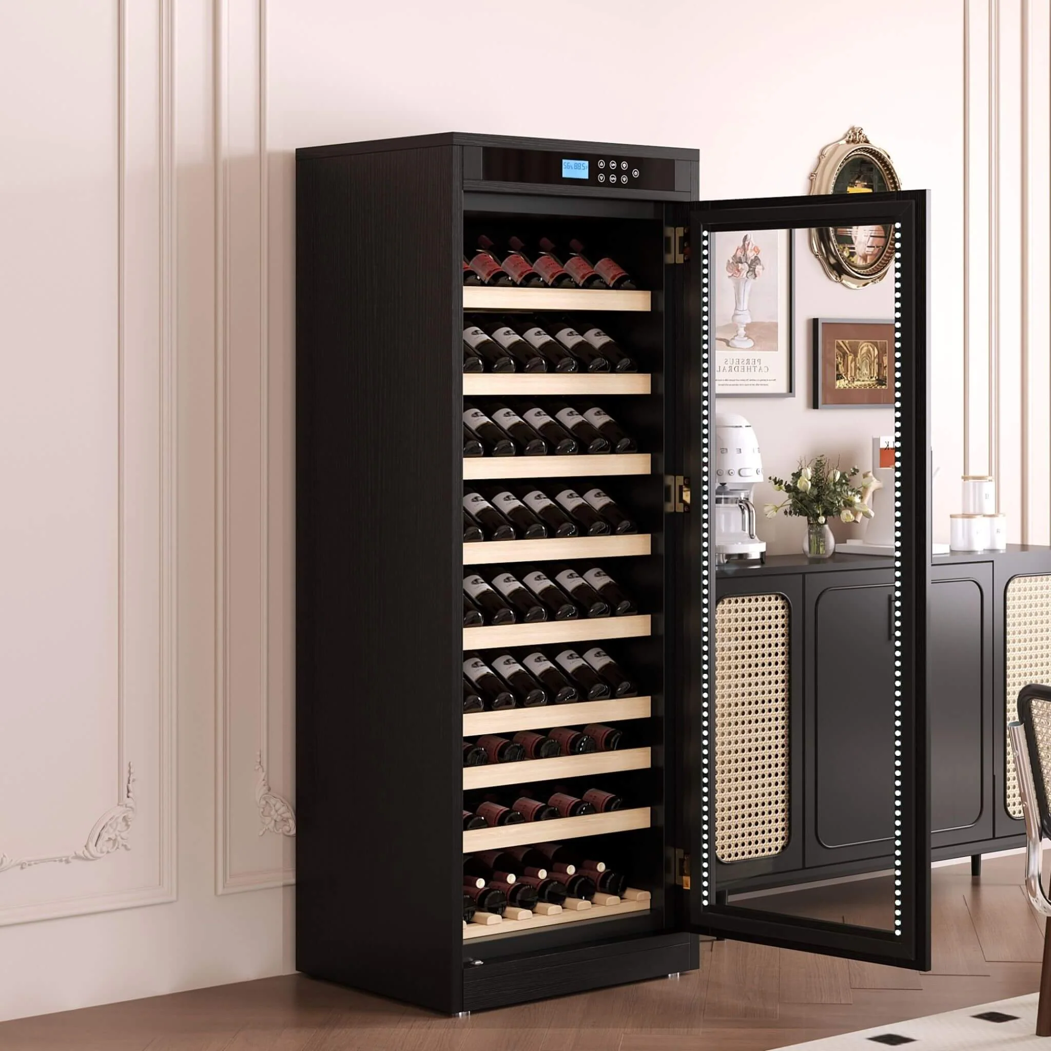Nuvia Premium Smart Temperature-Controlled Multi-Tier Wine Cabinet For Home And Bar (SAK46361) - Image 3