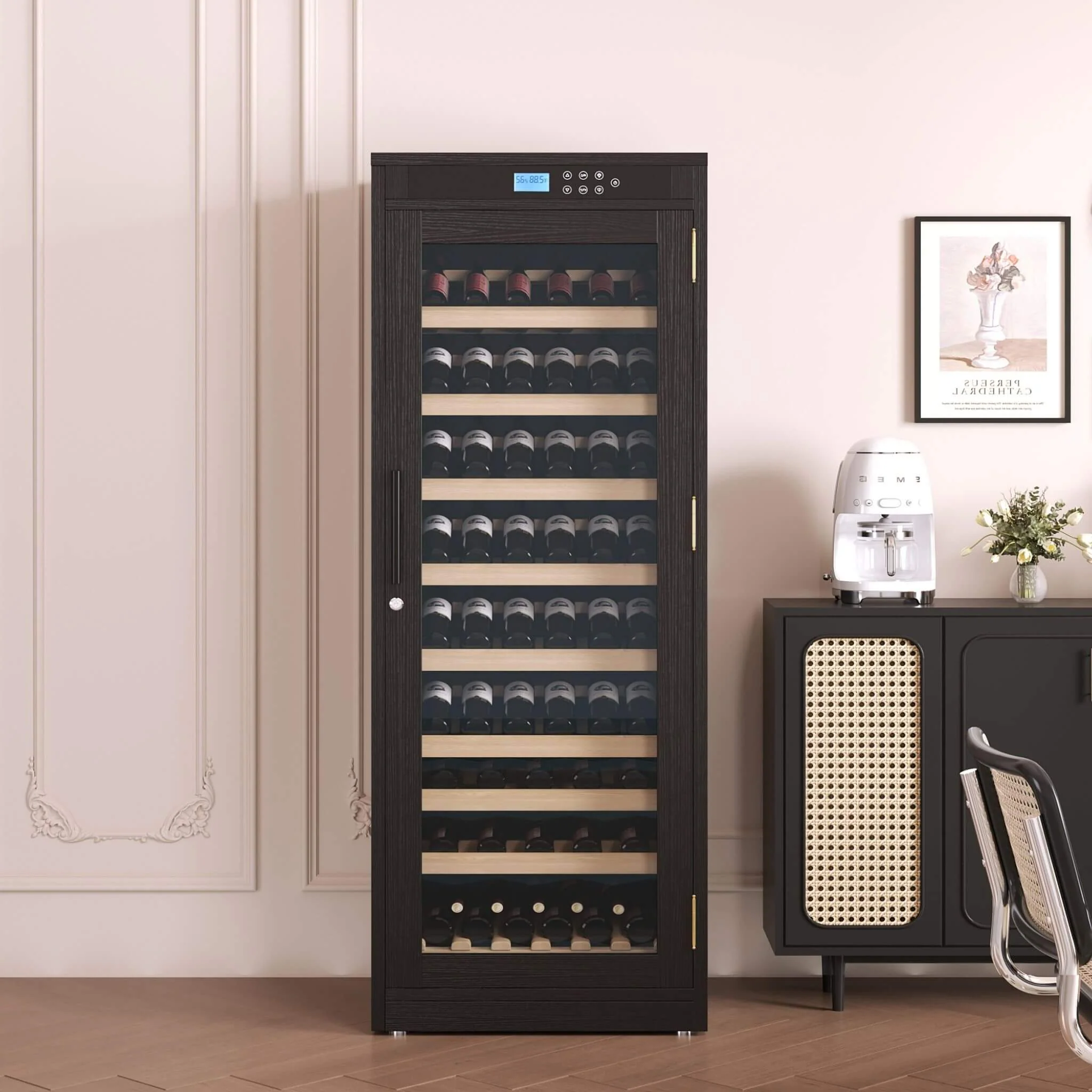 Nuvia Premium Smart Temperature-Controlled Multi-Tier Wine Cabinet For Home And Bar (SAK46361) - Image 4
