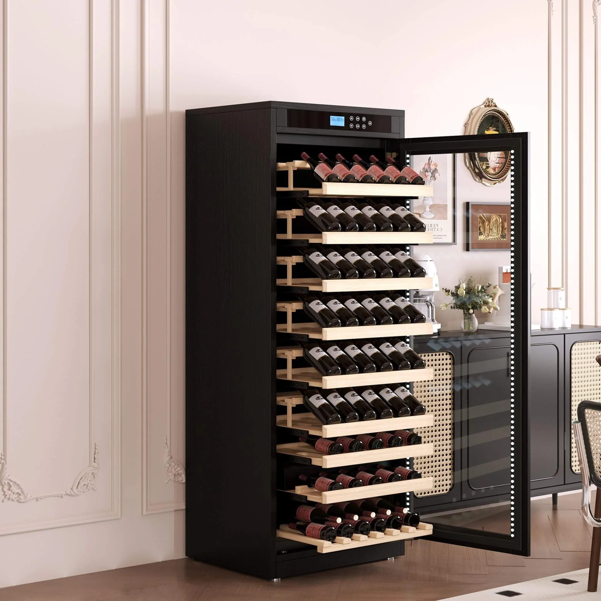 Nuvia Premium Smart Temperature-Controlled Multi-Tier Wine Cabinet For Home And Bar (SAK46361) - Image 5
