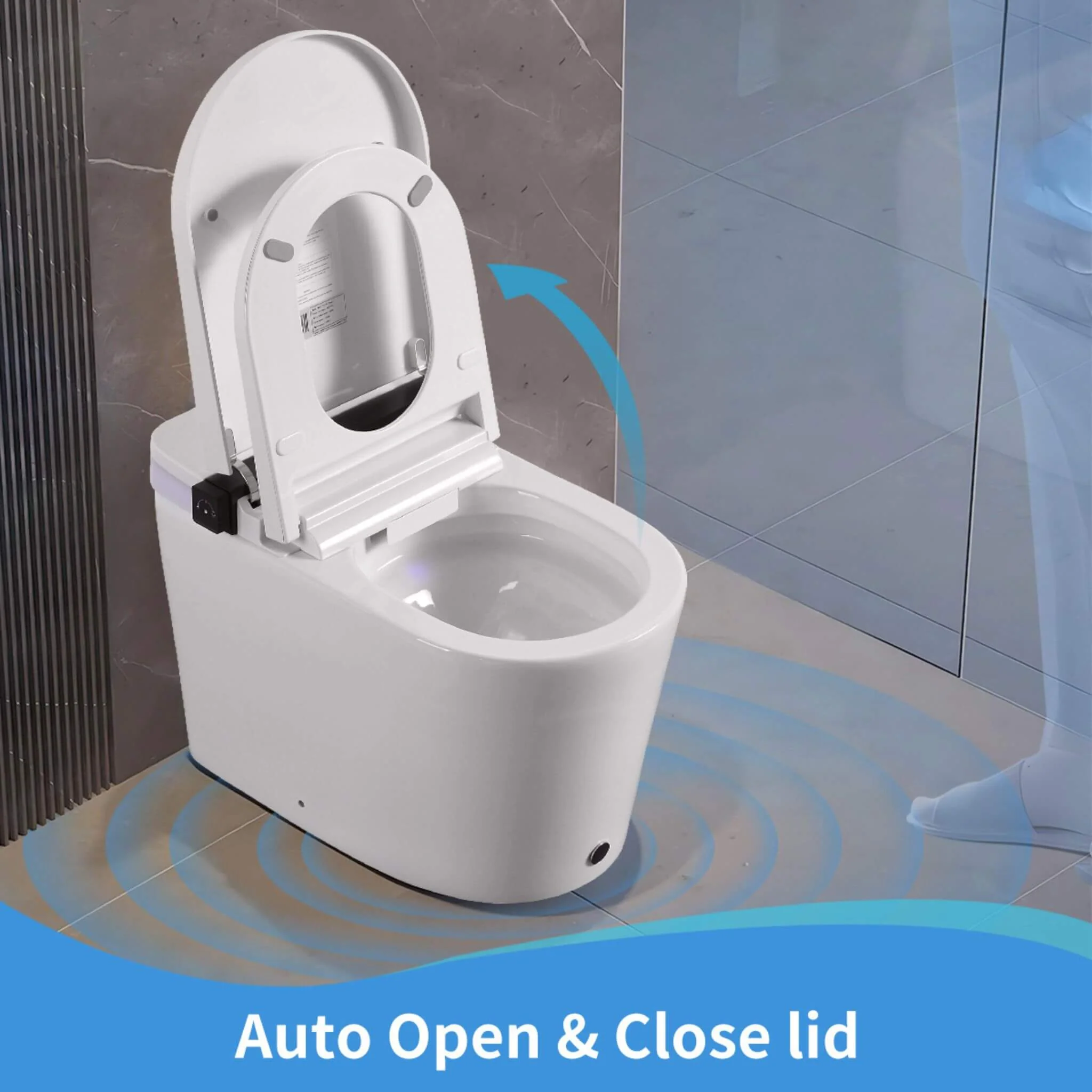 Nuvia Premium Smart Toilet With Bidet Seat LED Display & Night Light (SAK81465) - Image 13