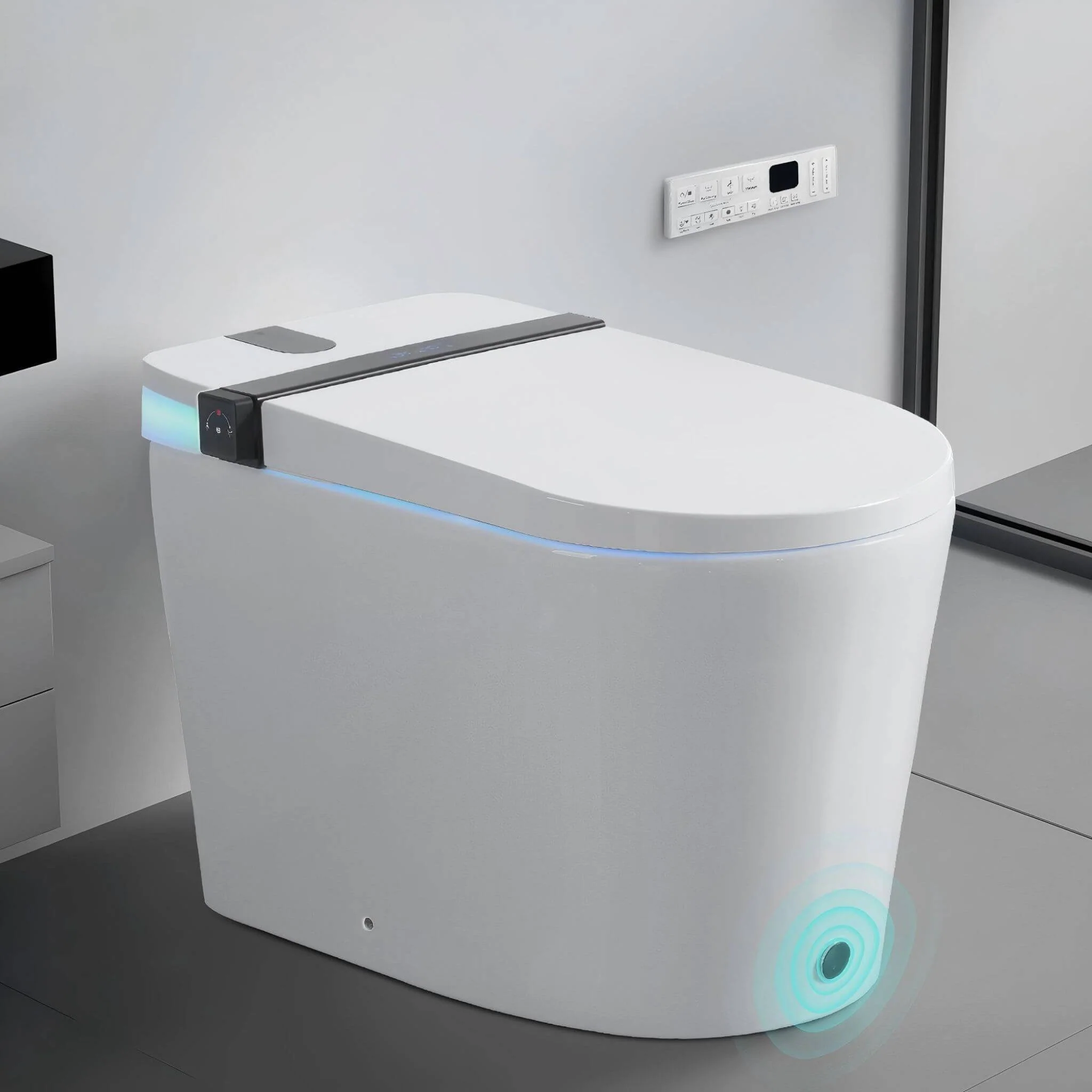 Nuvia Premium Smart Toilet With Bidet Seat LED Display & Night Light (SAK81465) - Image 14
