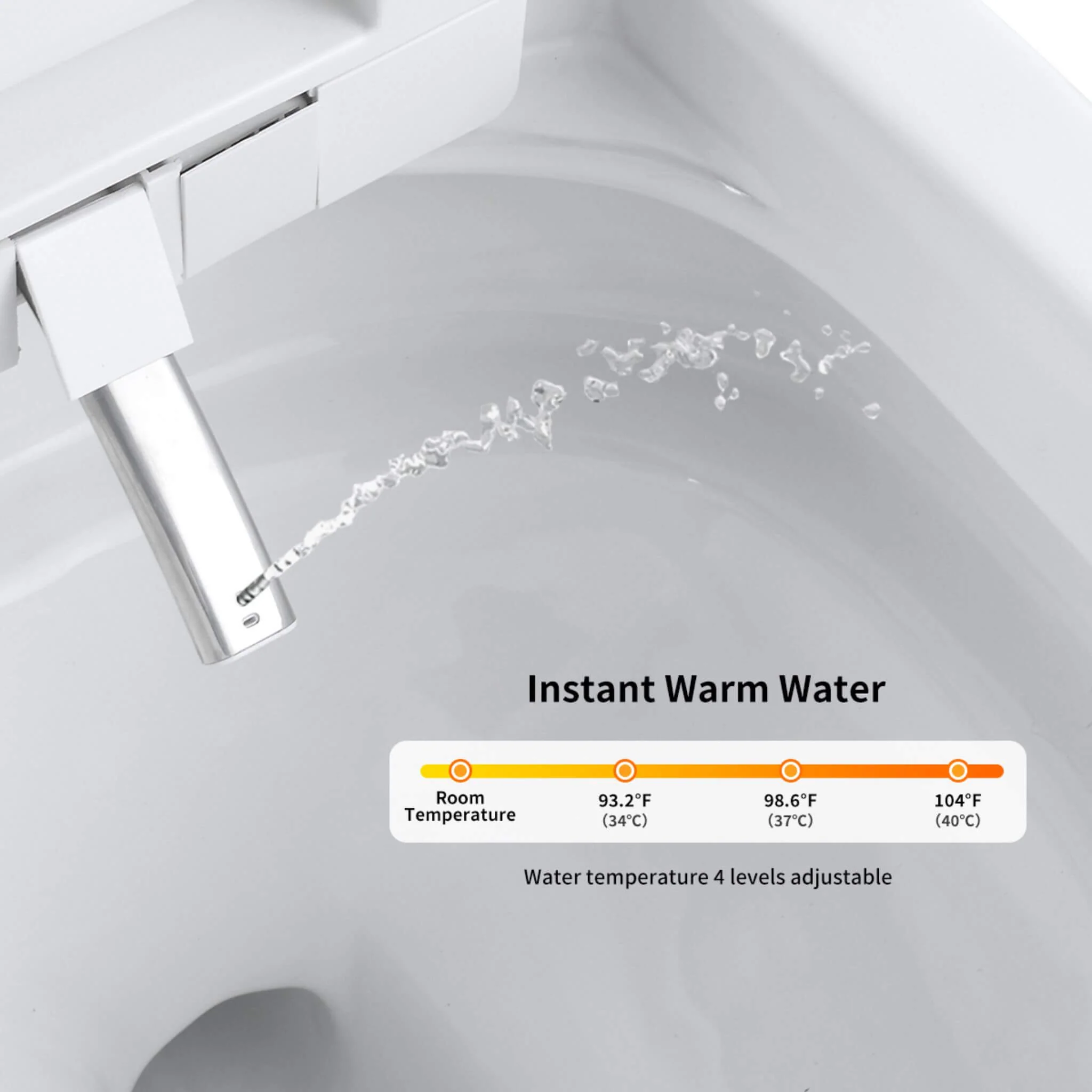 Nuvia Premium Smart Toilet With Bidet Seat LED Display & Night Light (SAK81465) - Image 15