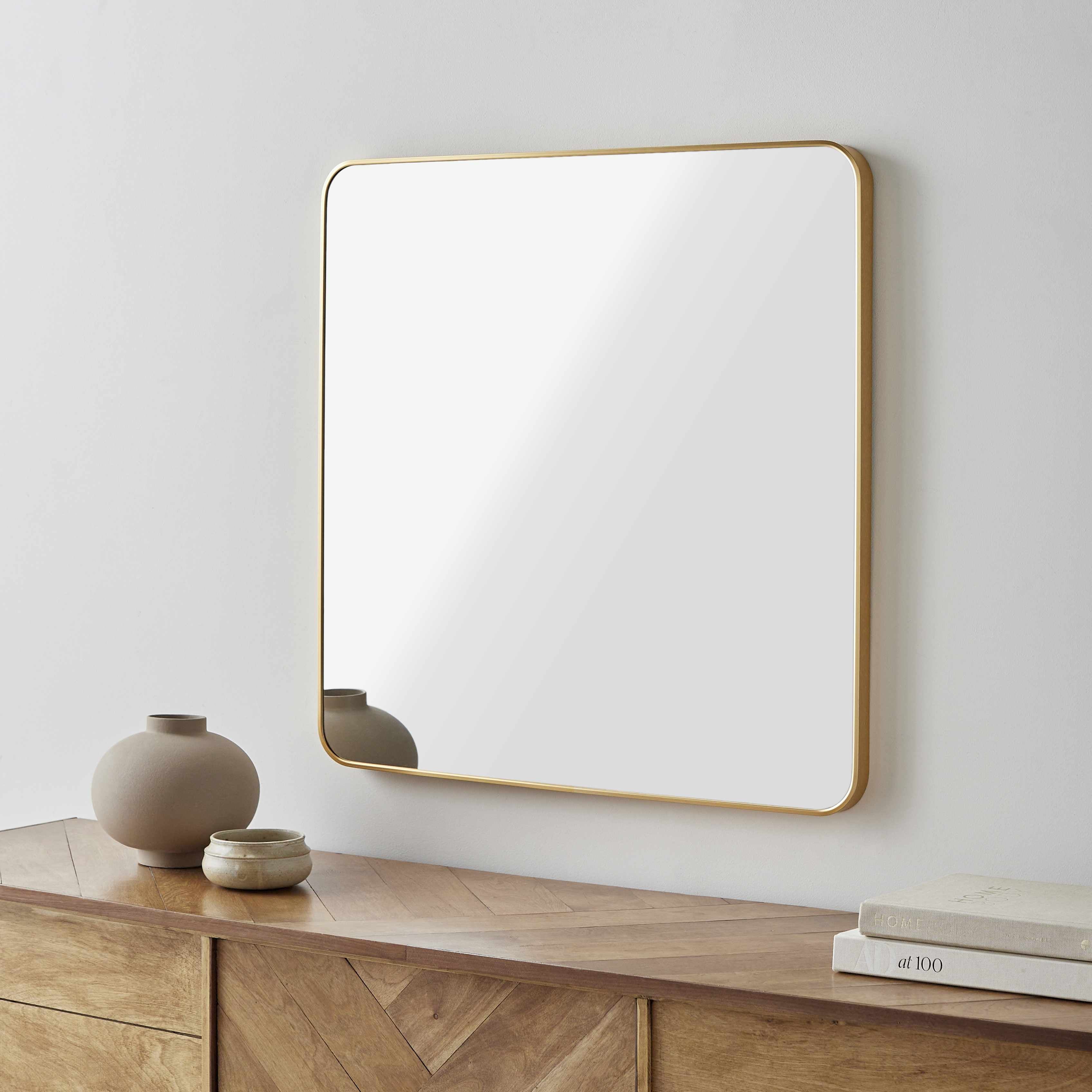 Ockenfels Modern Arched  Gold Wall Mirror - Image 5