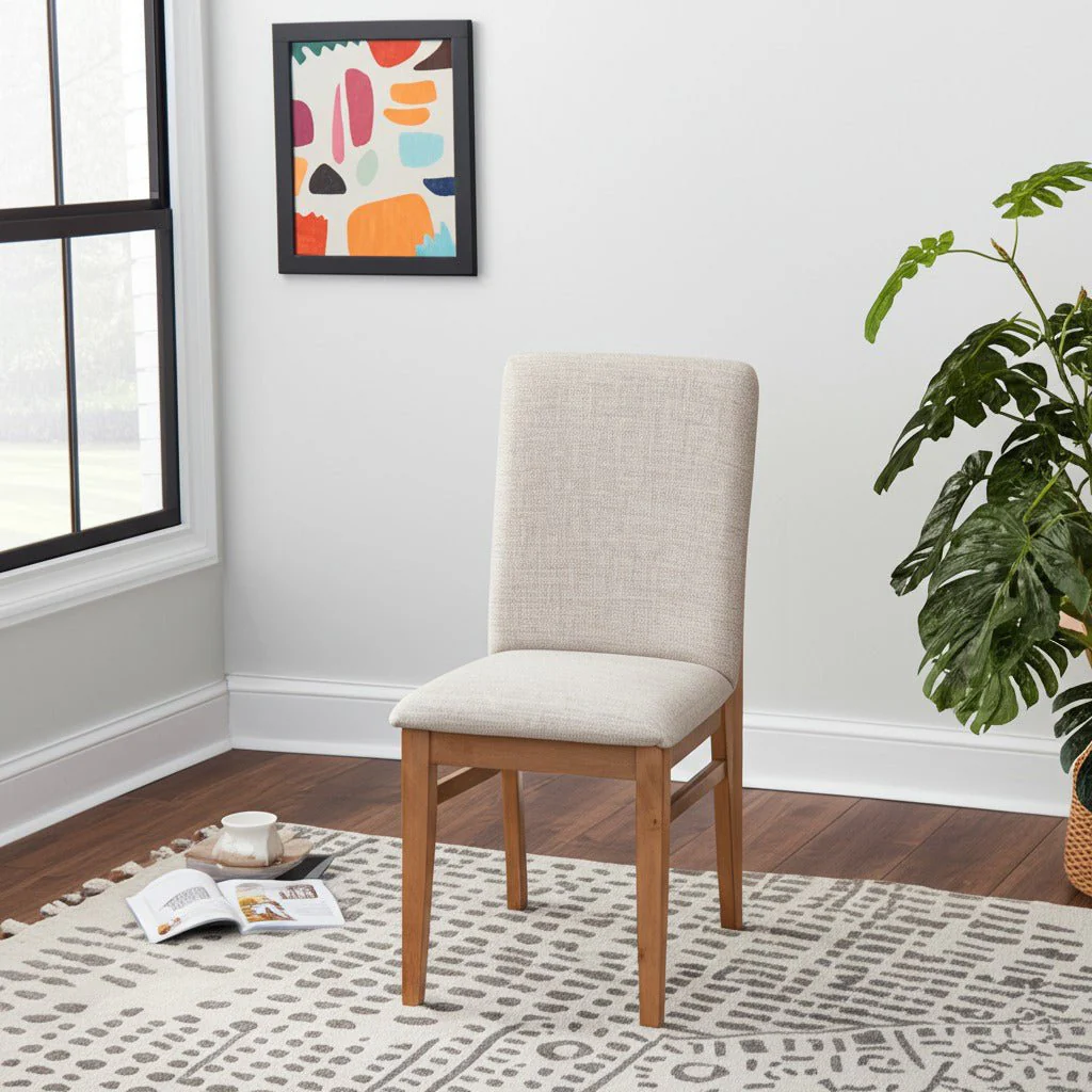 Olejo Side Chairs Set of 2, Natural - Image 2