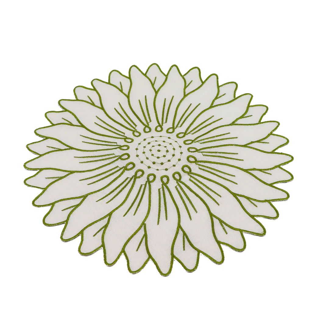 Olive Bloom Placemat - Case of 12 Placemats - Image 8