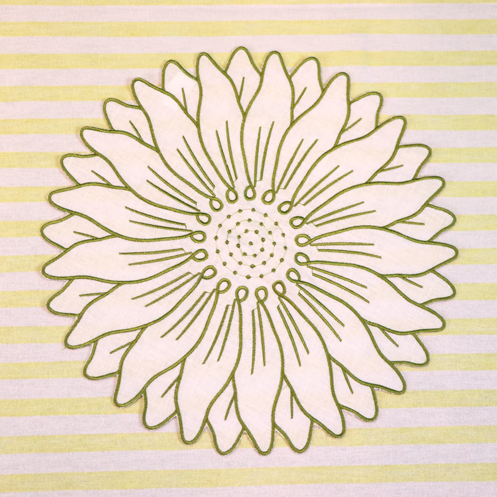 Olive Bloom Placemat - Set of 4 - Image 5