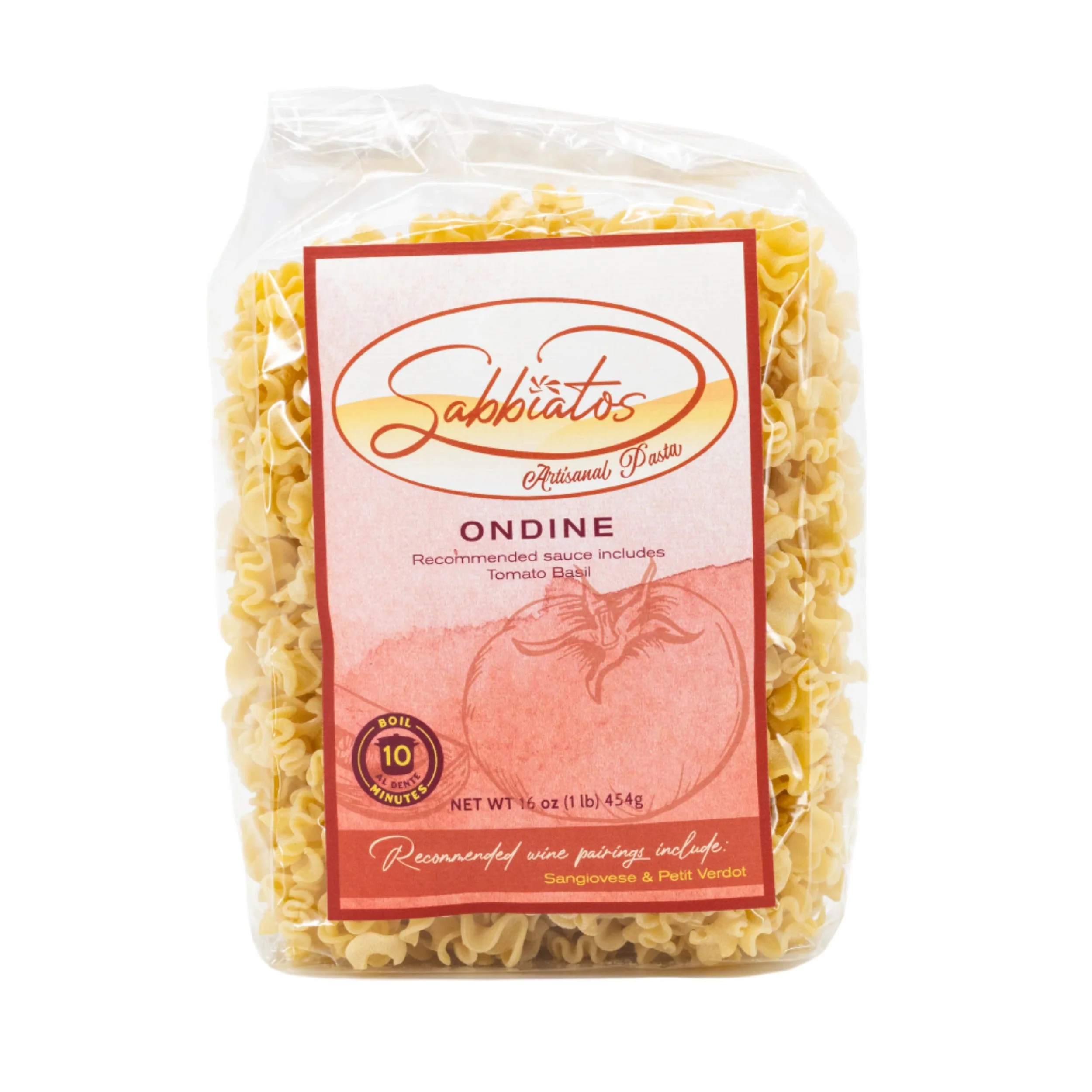 Ondine Pasta | 16 oz | Pack of 2 | Sabbiatos - Image 2