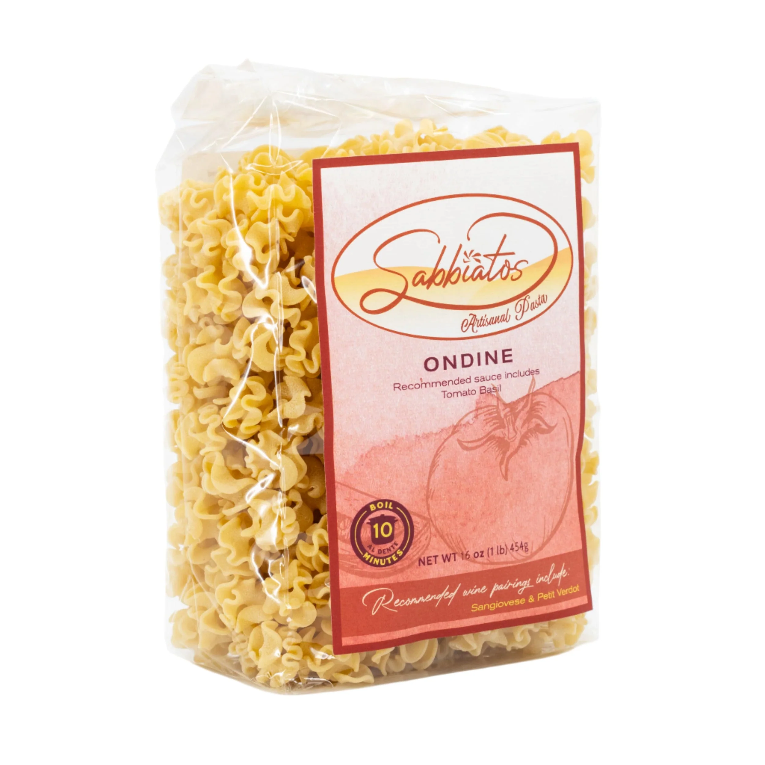 Ondine Pasta | 16 oz | Pack of 2 | Sabbiatos - Image 3