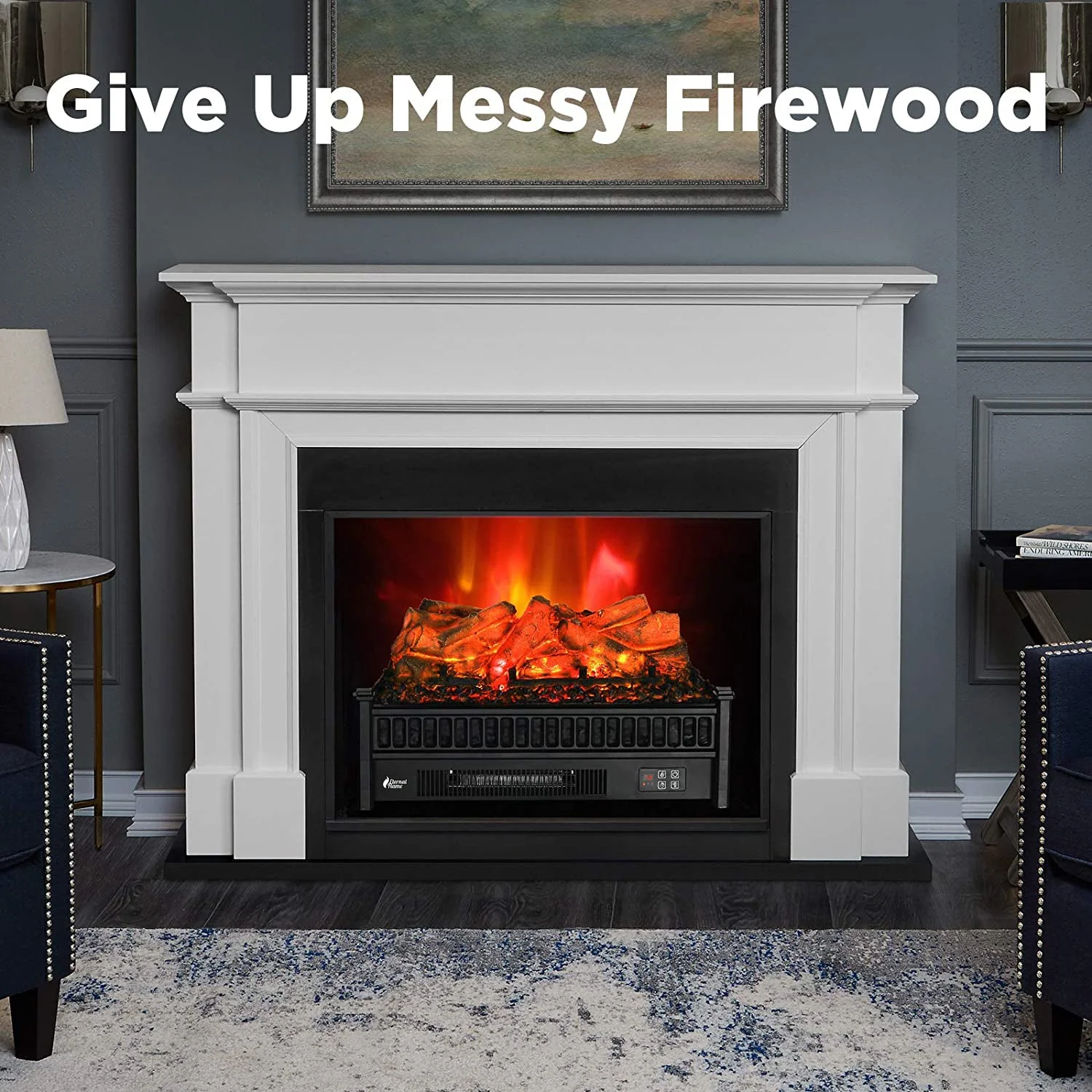 (Open Box) Eternal Flame EF23-LG Electric Fireplace Logs - Image 2