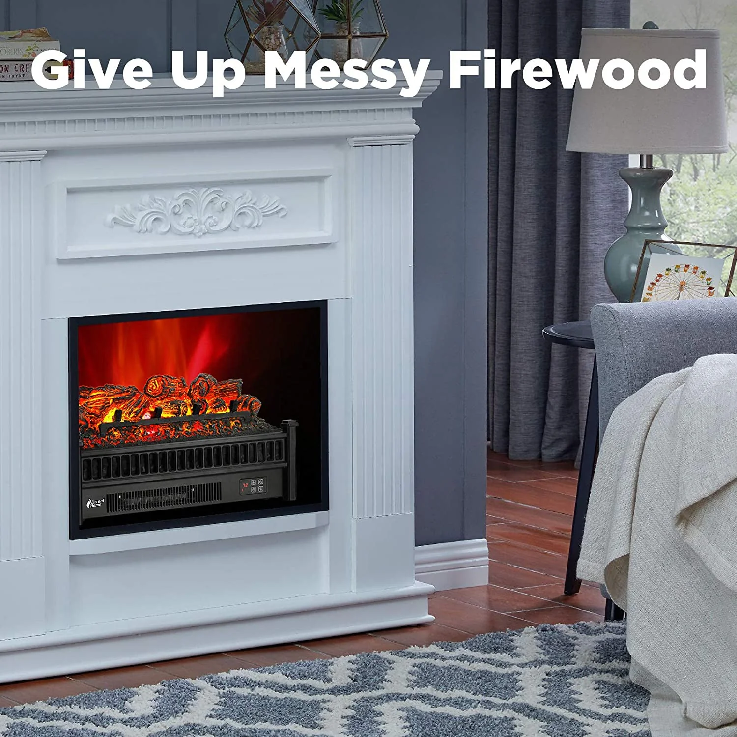 (Open Box) Eternal Flame EF23-PB Electric Fireplace Logs - Image 2