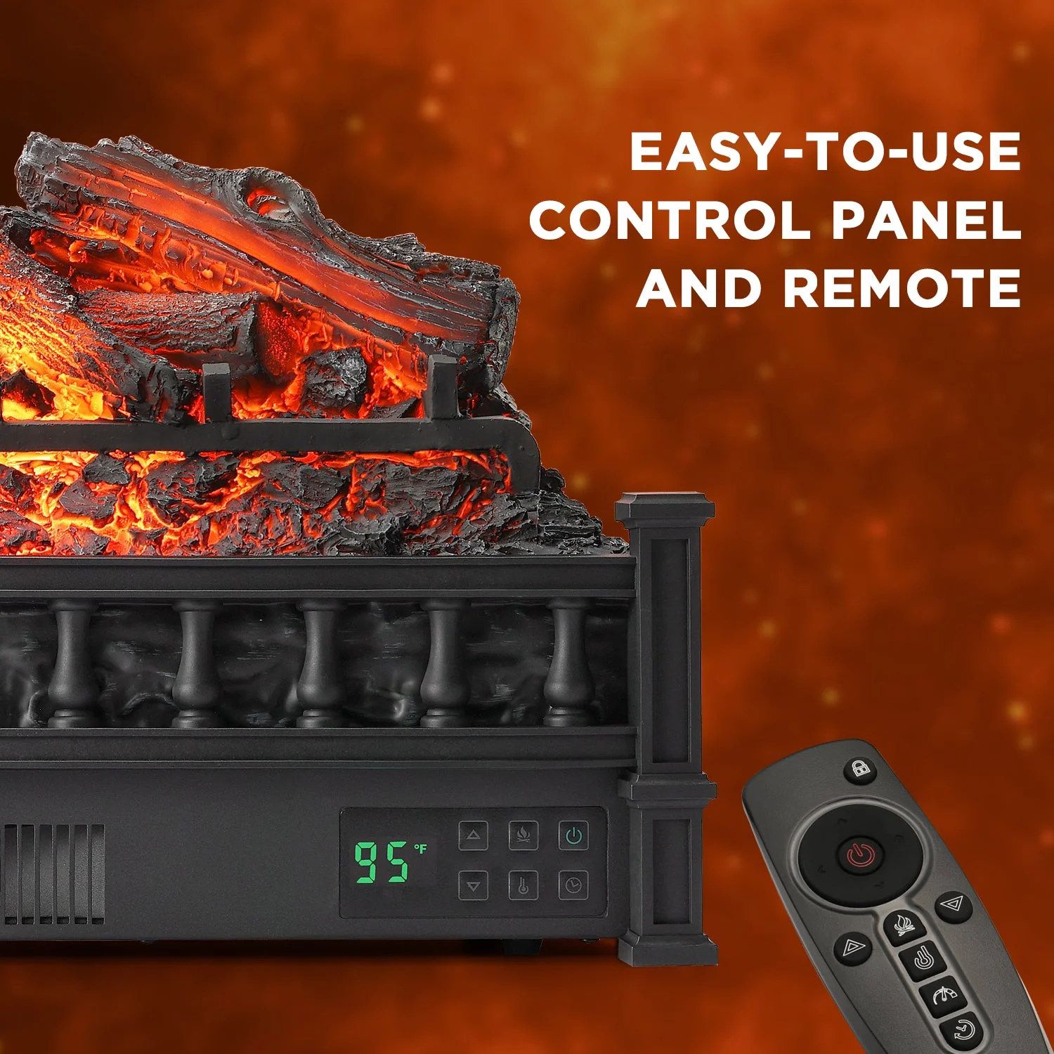 (Open Box) Eternal Flame EF26-LG Electric Fireplace Logs - Image 3