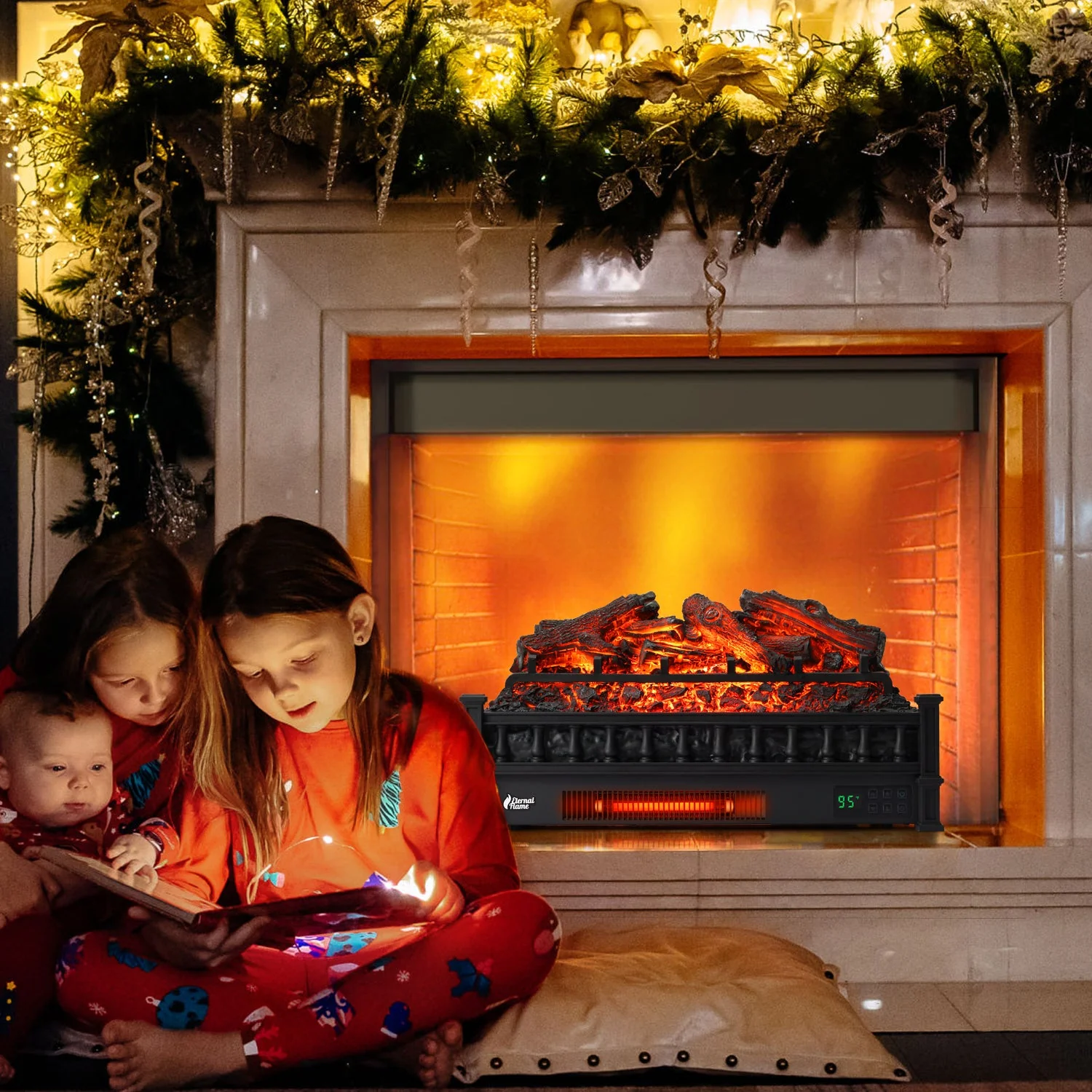 (Open Box) Eternal Flame EF26-LG Electric Fireplace Logs - Image 7