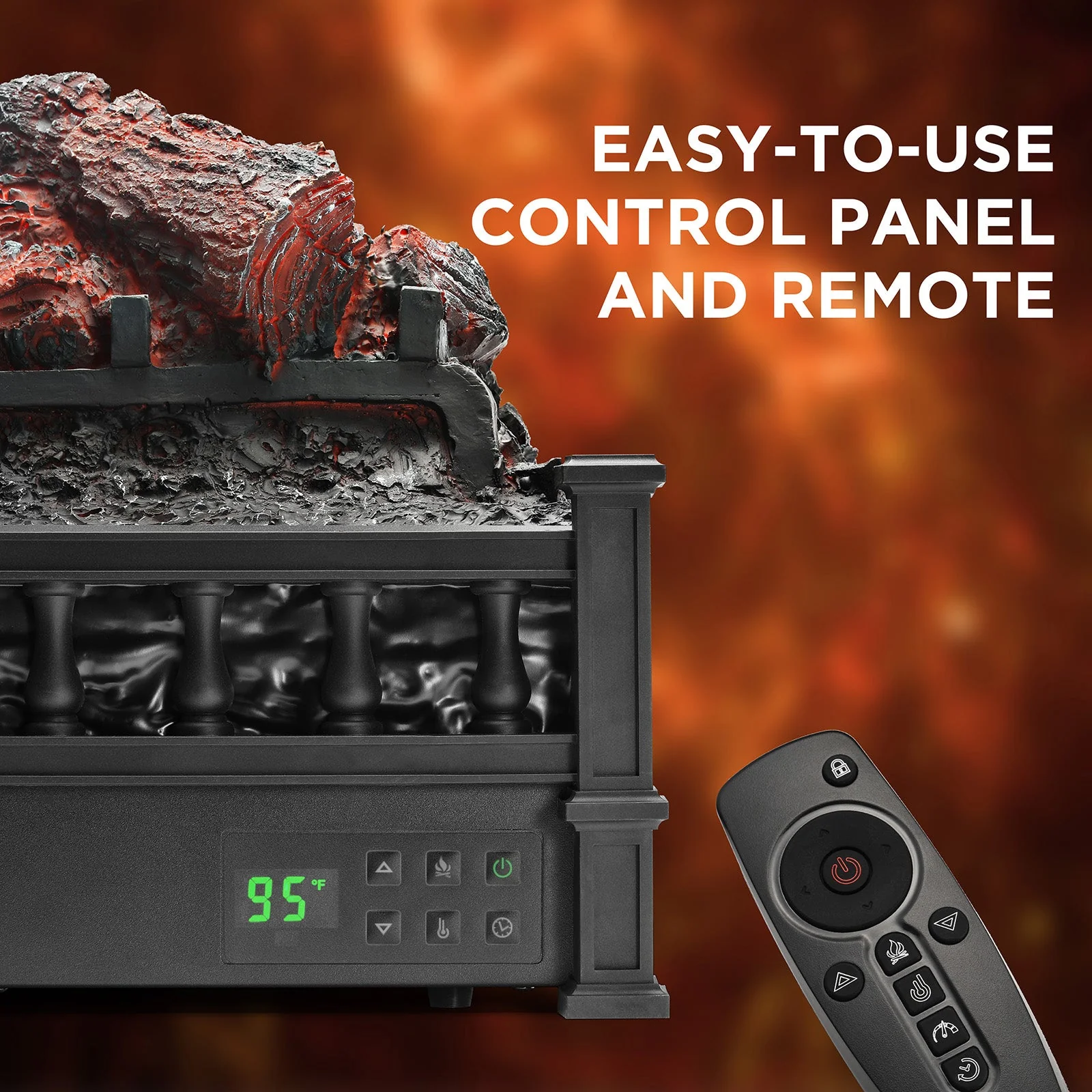 (Open Box) Eternal Flame EF26-PB Electric Fireplace Logs - Image 3