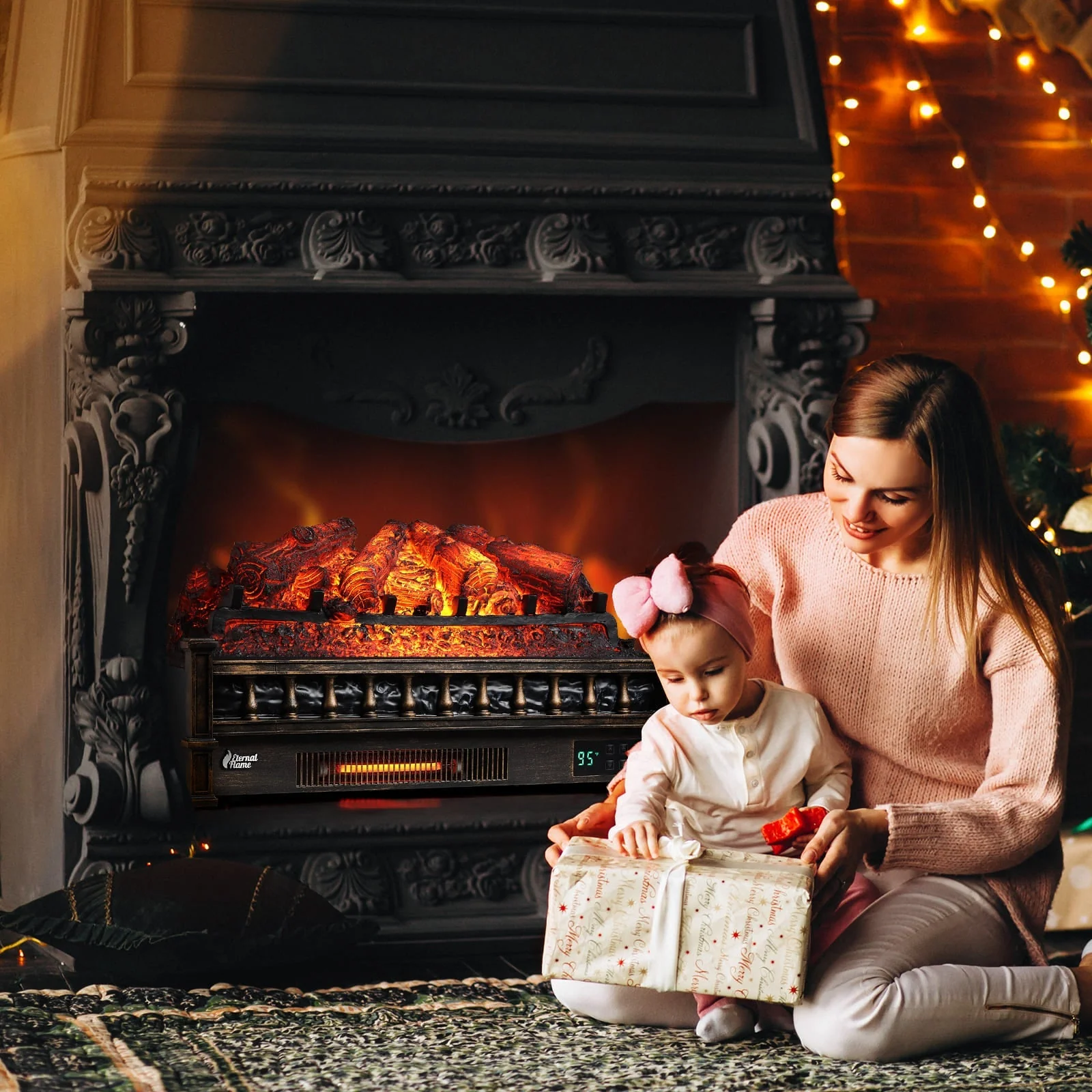 (Open Box) Eternal Flame EF26-PB Smart Electric Fireplace Logs, WiFi Enabled - Image 15