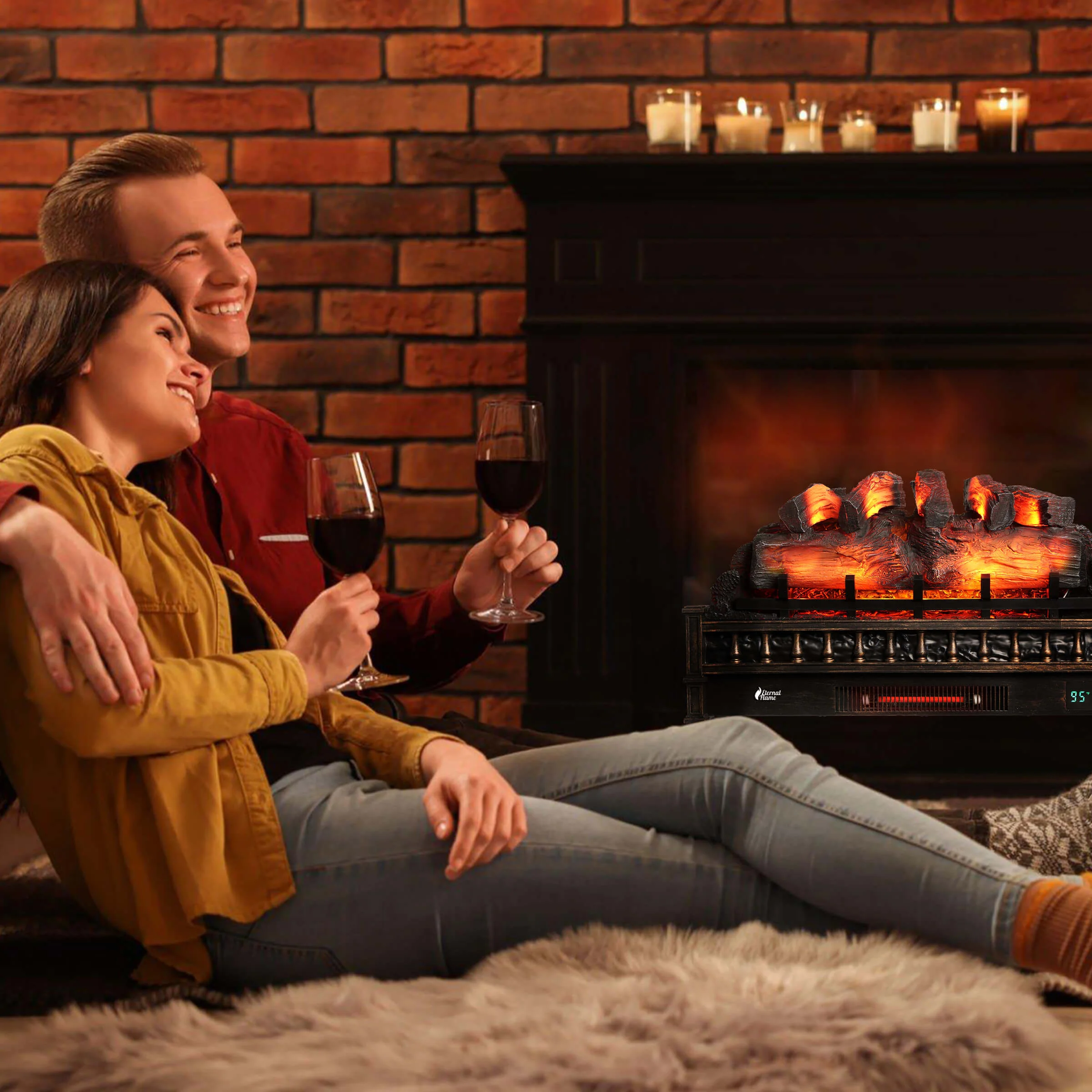 (Open Box) Eternal Flame EF30-PB Electric Fireplace Logs - Image 7