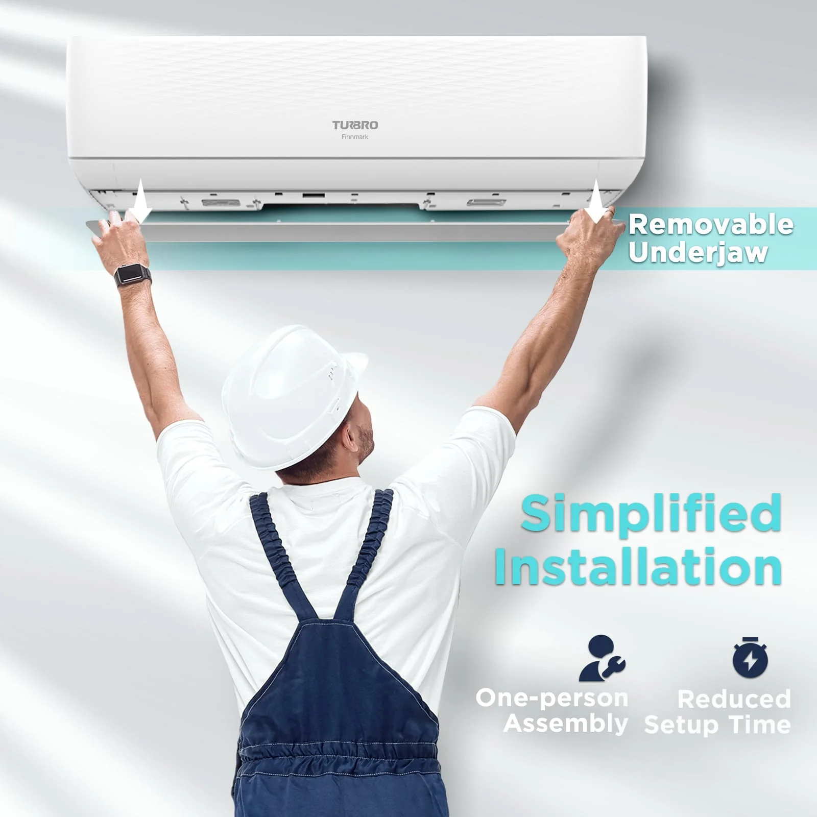 (Open Box) Finnmark Single Zone WiFi Mini Split AC with Heat Pump (R32 Refrigerant) - Image 4