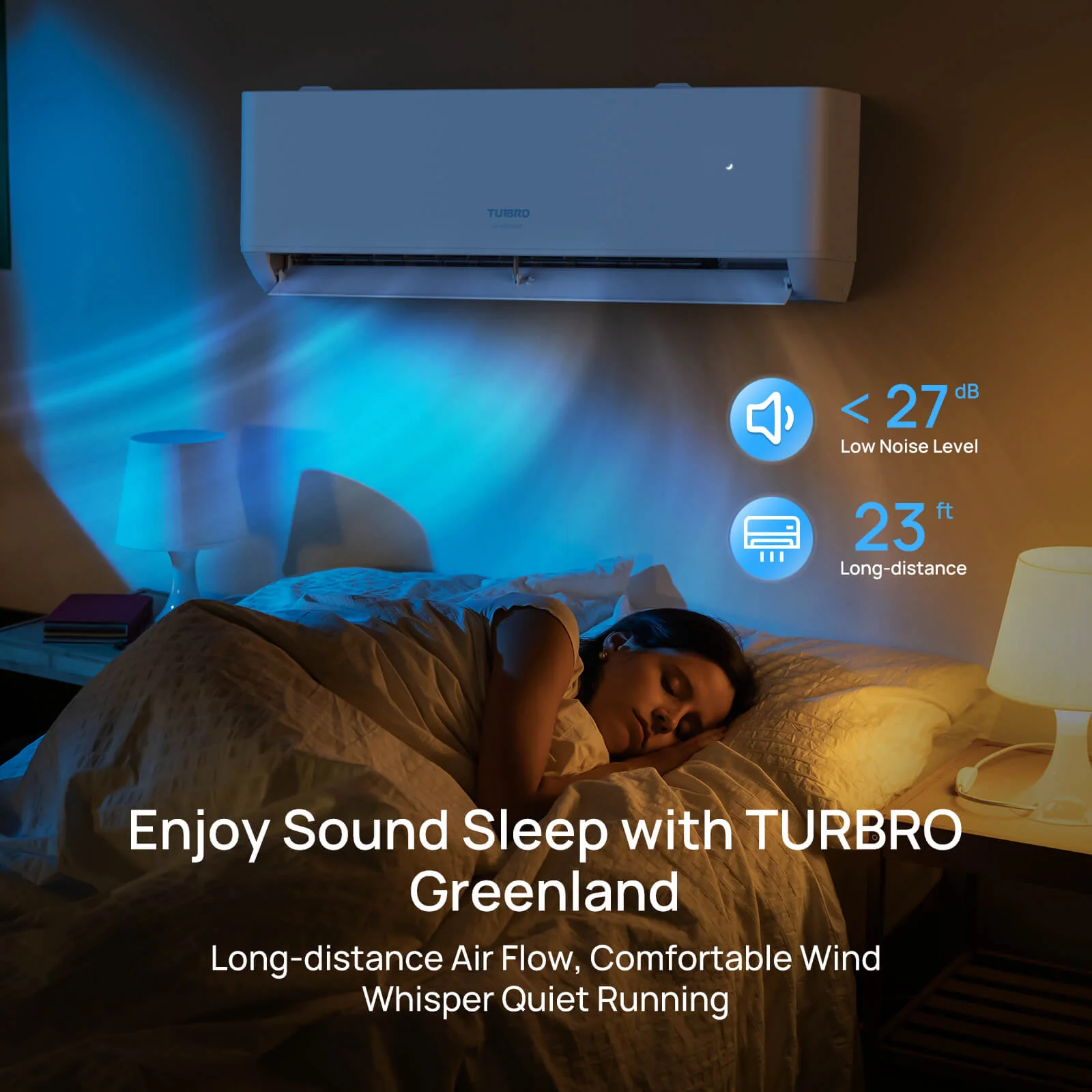 (Open Box) Greenland Single Zone WiFi Mini Split AC with Heat Pump (R410A) - Image 8