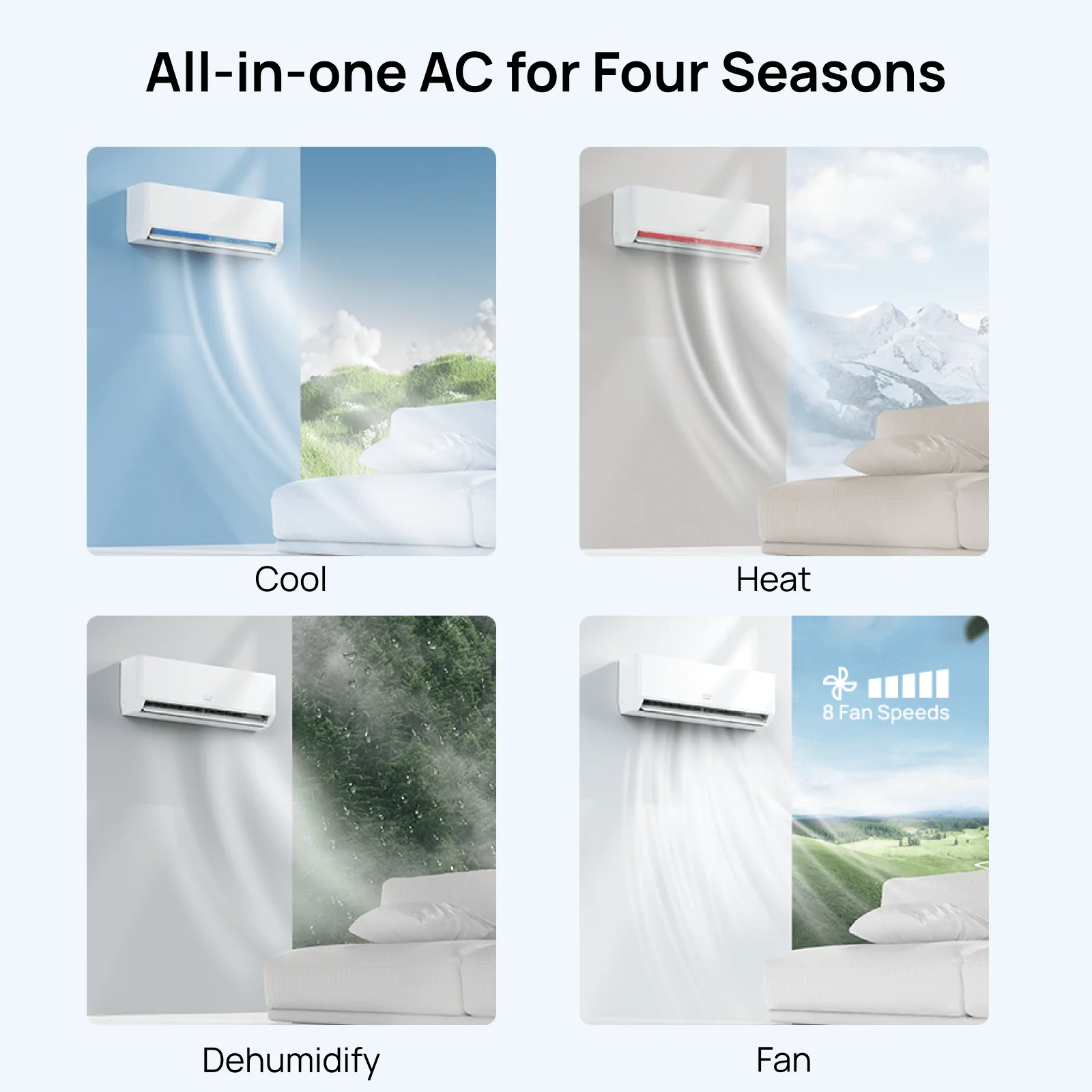 (Open Box) Greenland Single Zone WiFi Mini Split AC with Heat Pump (R454B) - Image 7