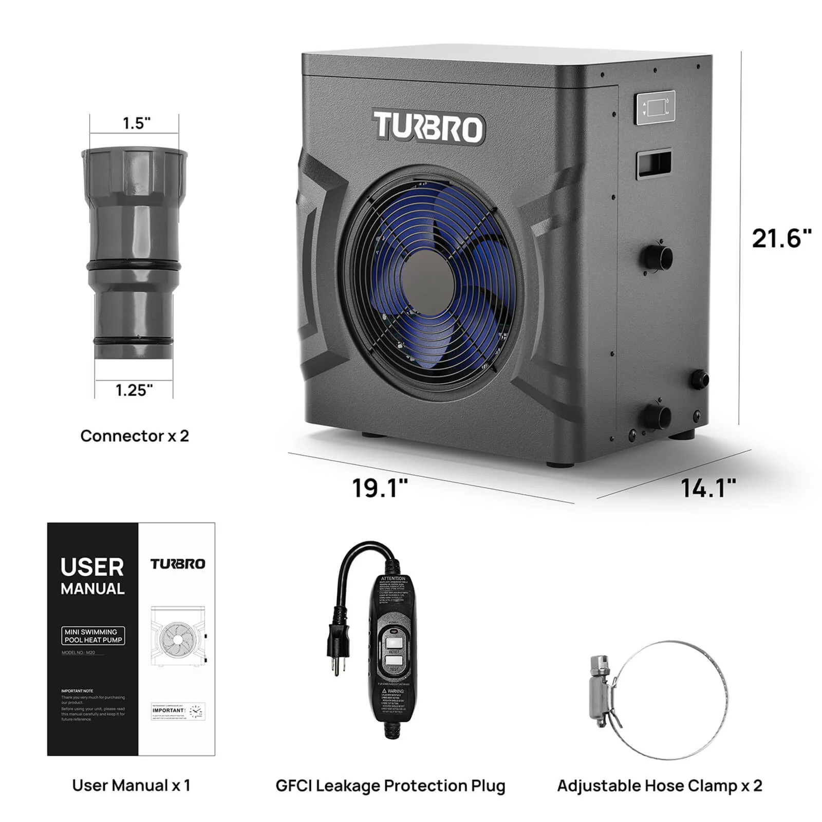 (Open Box) Manatee M20 Swimming Pool Heat Pump - Image 7