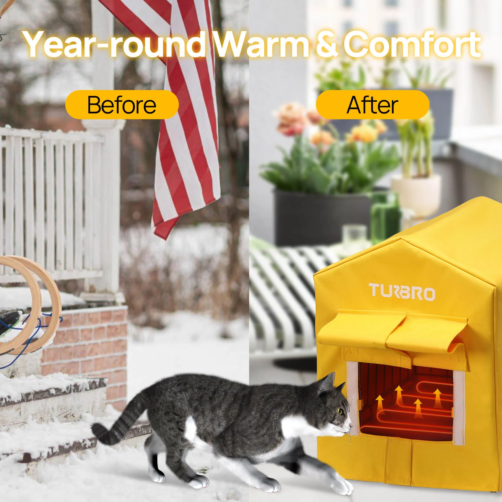 (Open Box) Neighborhood CH17A Heated Cat House - Image 13