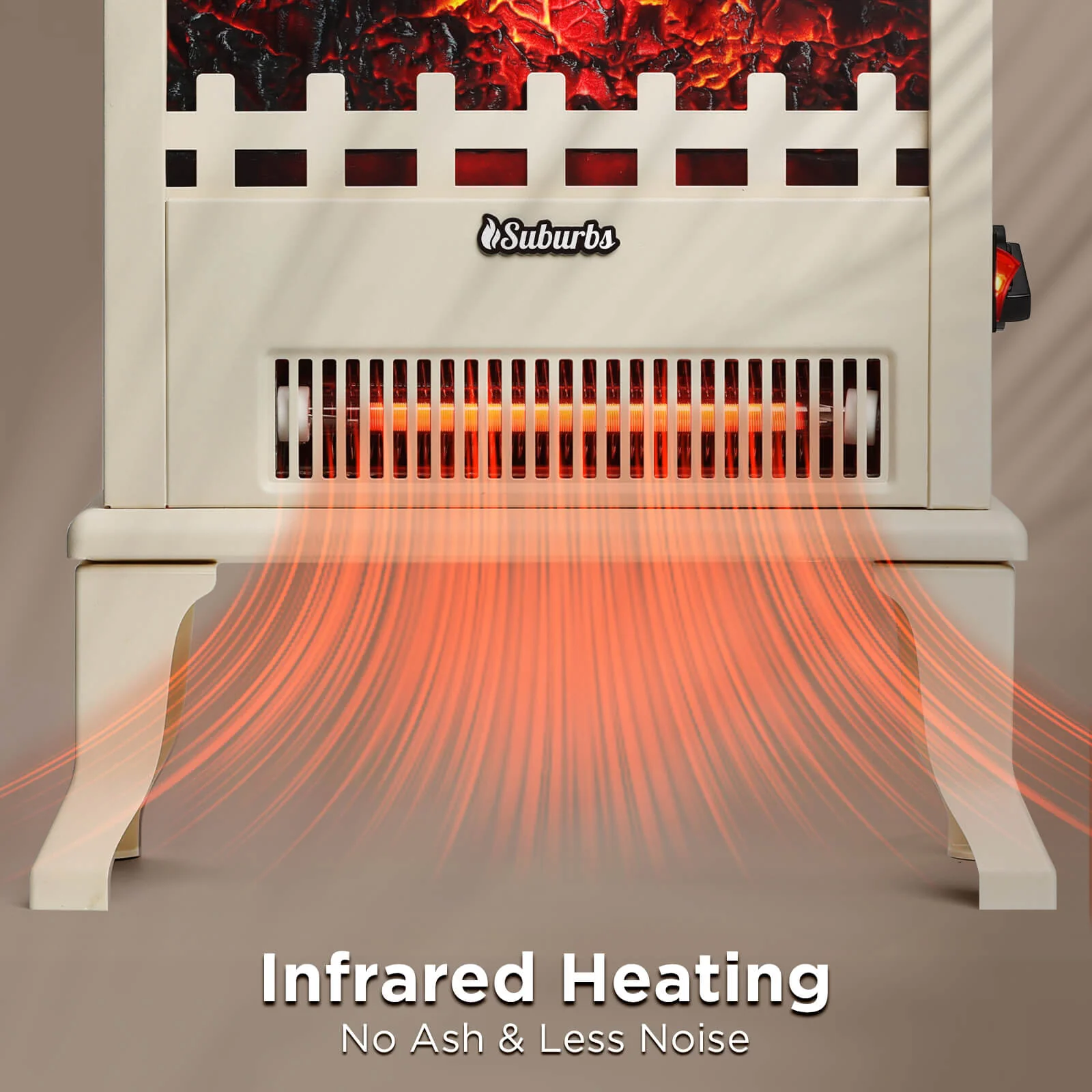 (Open Box) Suburbs TS17Q Electric Fireplace Stove Heater - Image 10
