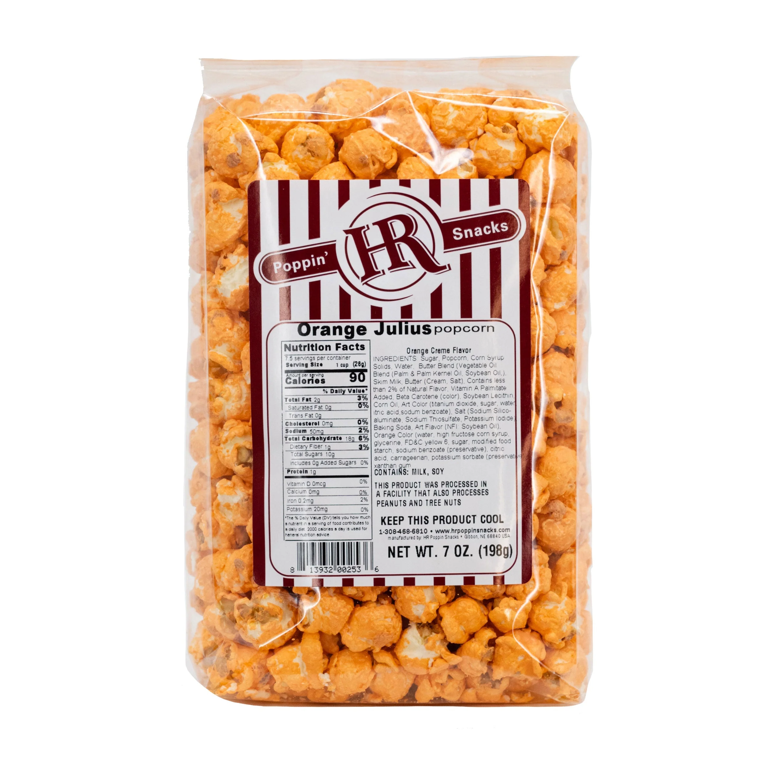 Orange Julius Popcorn | 7 oz | Pack of 2 | HR Poppin' Snacks - Image 2